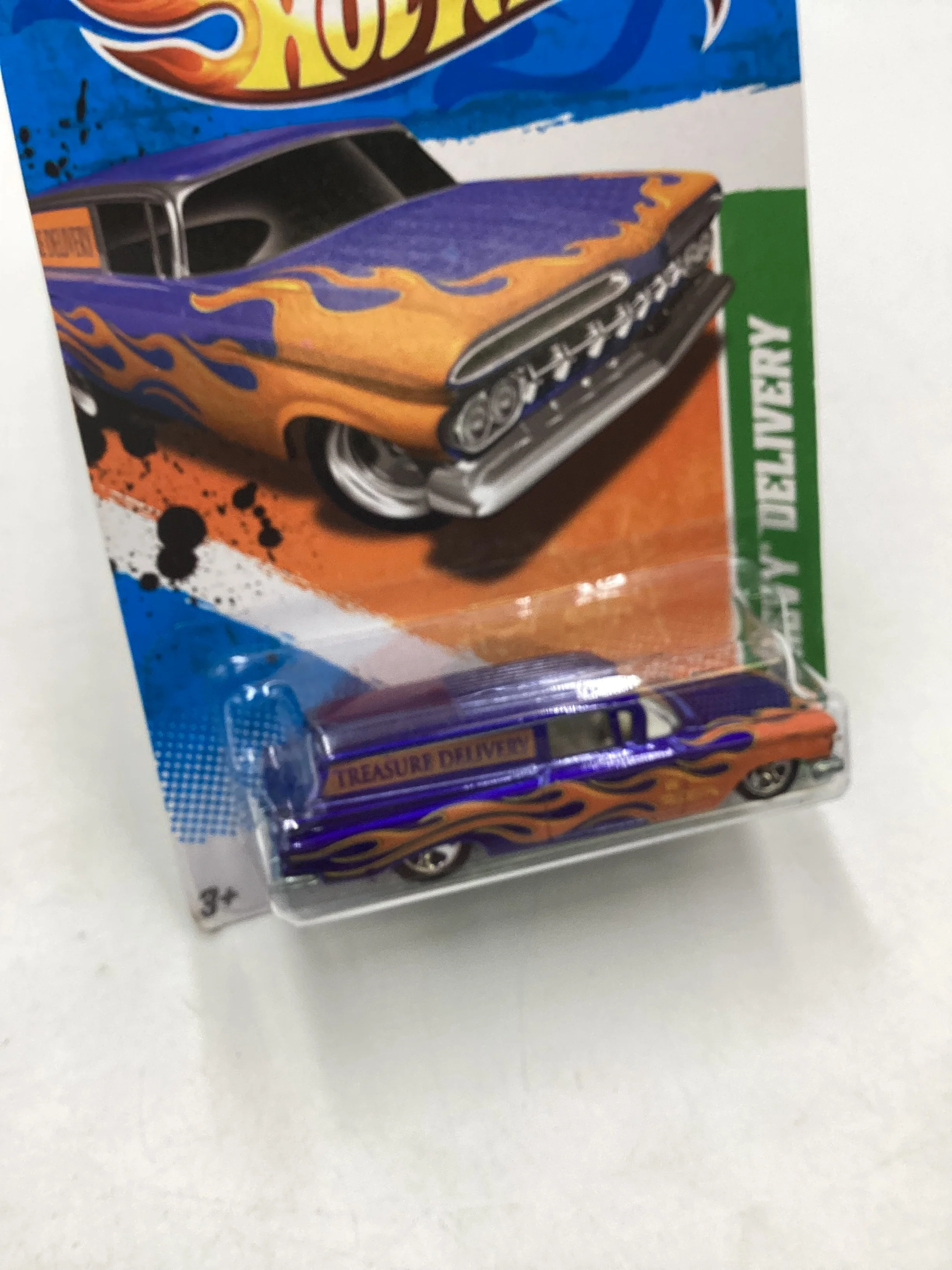2011 Hot Wheels Treasure Hunts #65 59 Chevy Delivery Blue 273C - Image 5
