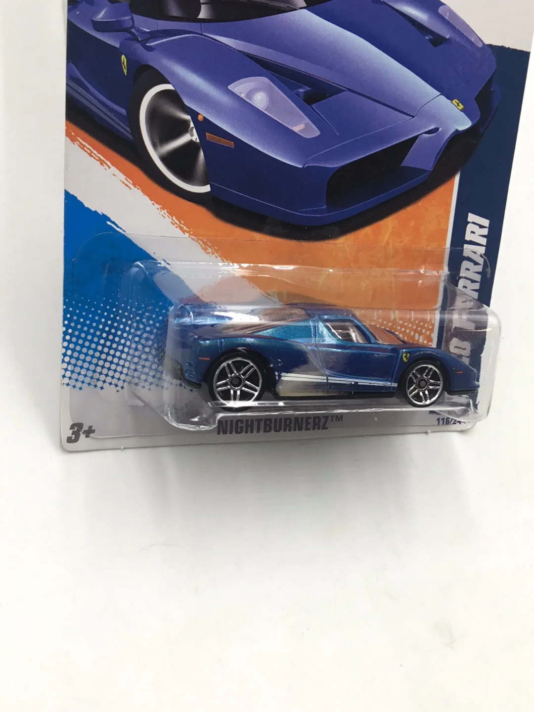 2011 hot wheels Walmart #116 Enzo Ferrari w/protector - Image 3