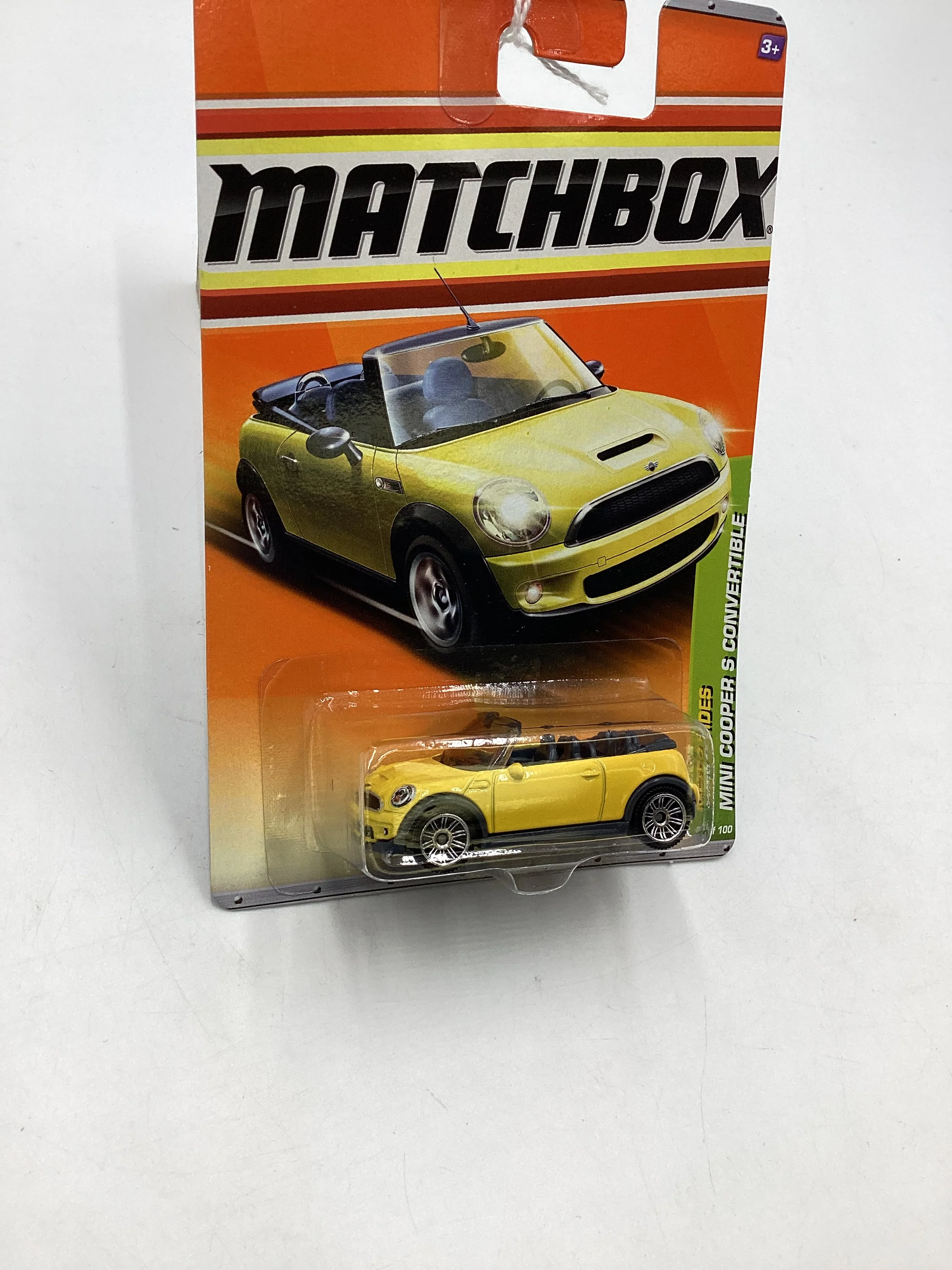 2011 Matchbox #28 Retro Rides Mini Cooper Convertible Yellow 64C - Image 5