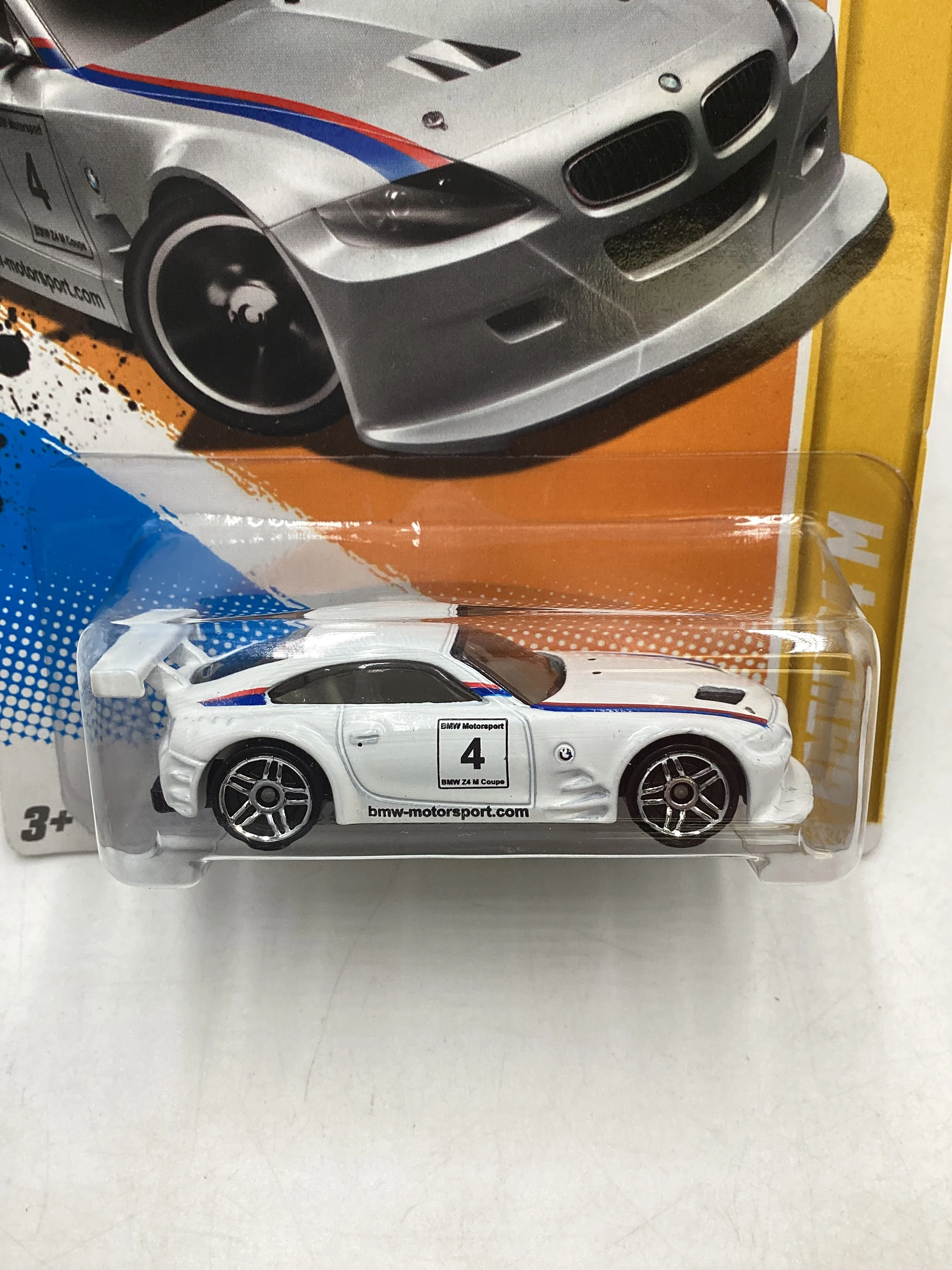 2012 Hot Wheels #018 BMW Z4 M White 107H - Image 3