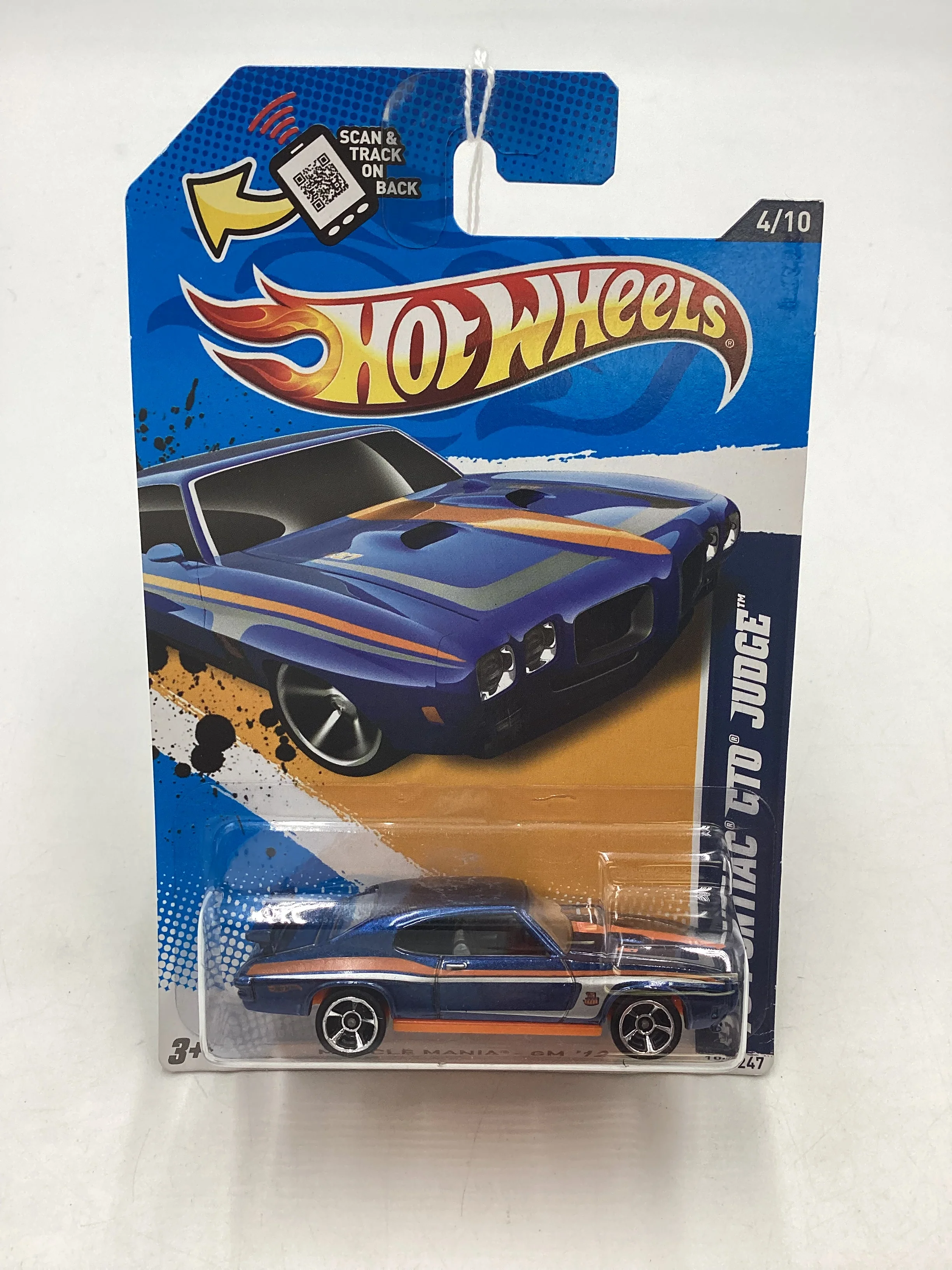 2012 Hot Wheels #104 70 Pontiac GTO Judge 54i - Image 2