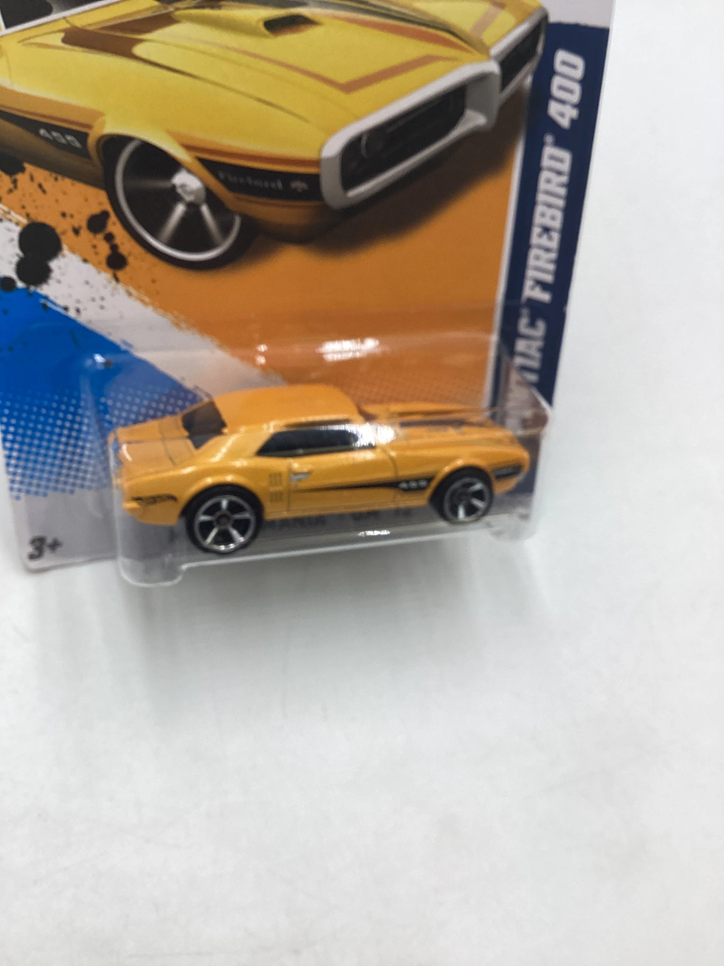 2012 hot wheels #105 67 Pontiac Firebird 400 Yellow 50C - Image 5