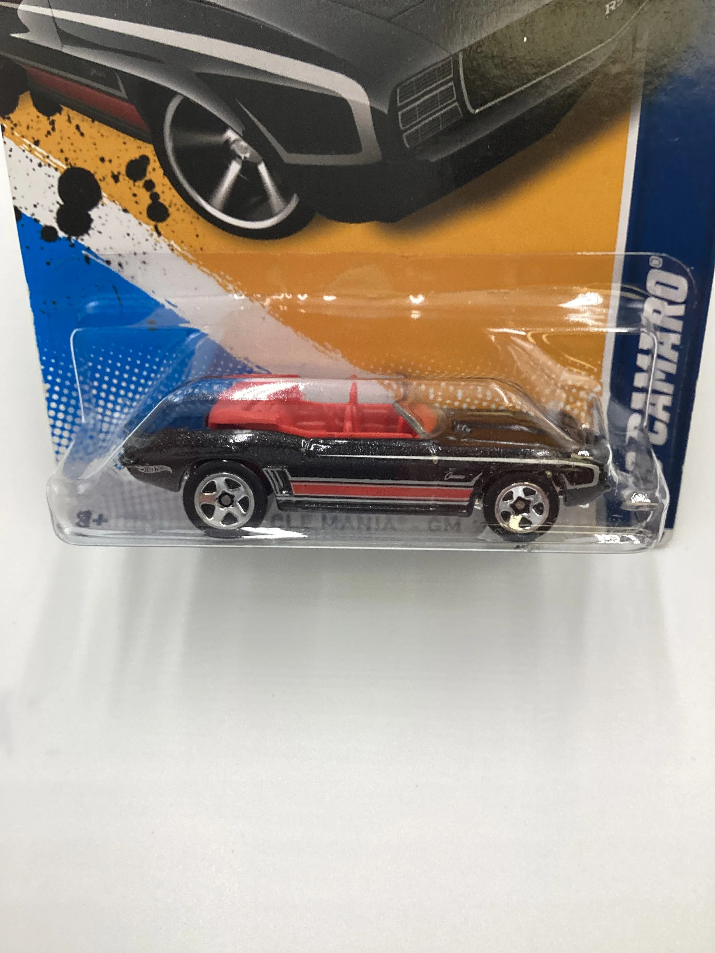 2012 Hot Wheels #108 69 Camaro Black - Image 3