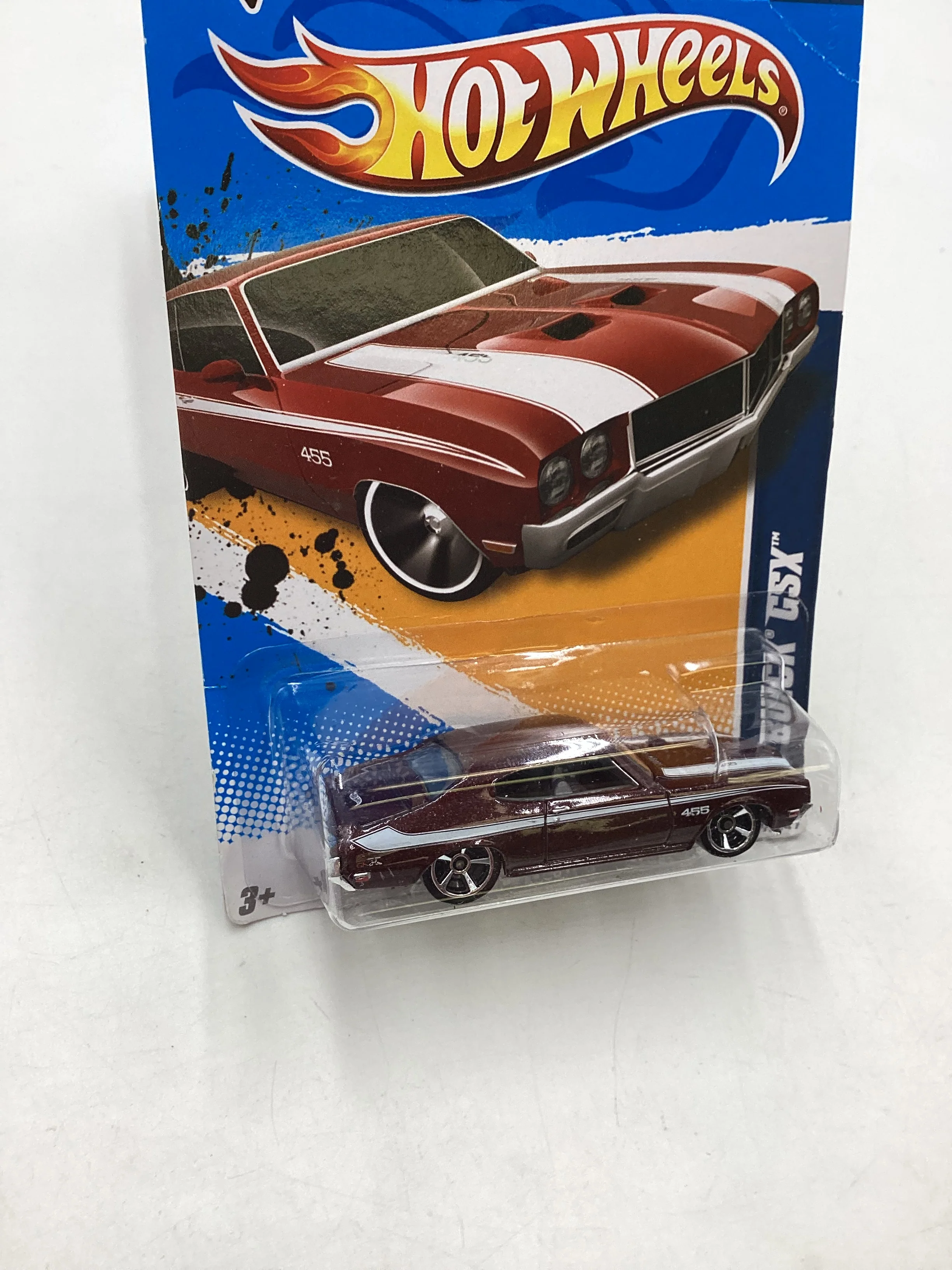 2012 Hot Wheels #109 70 Buick GSX Maroon 56G - Image 5