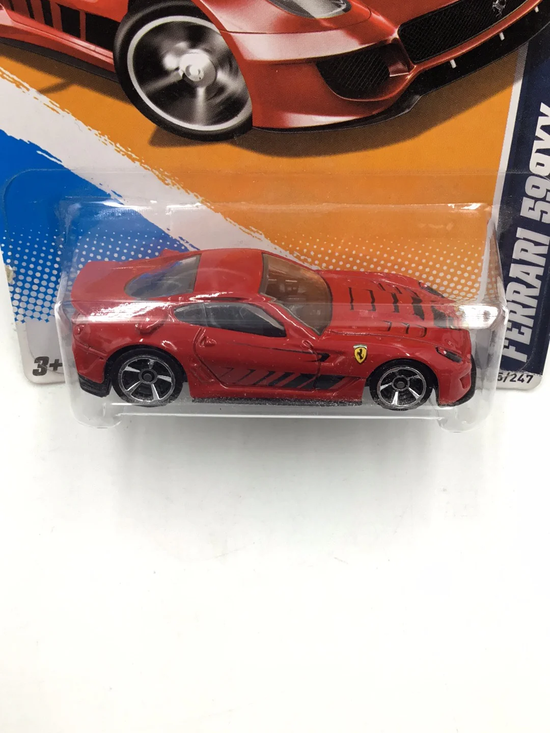 2012 Hot wheels #125 Ferrari 599XX with protector - Image 5