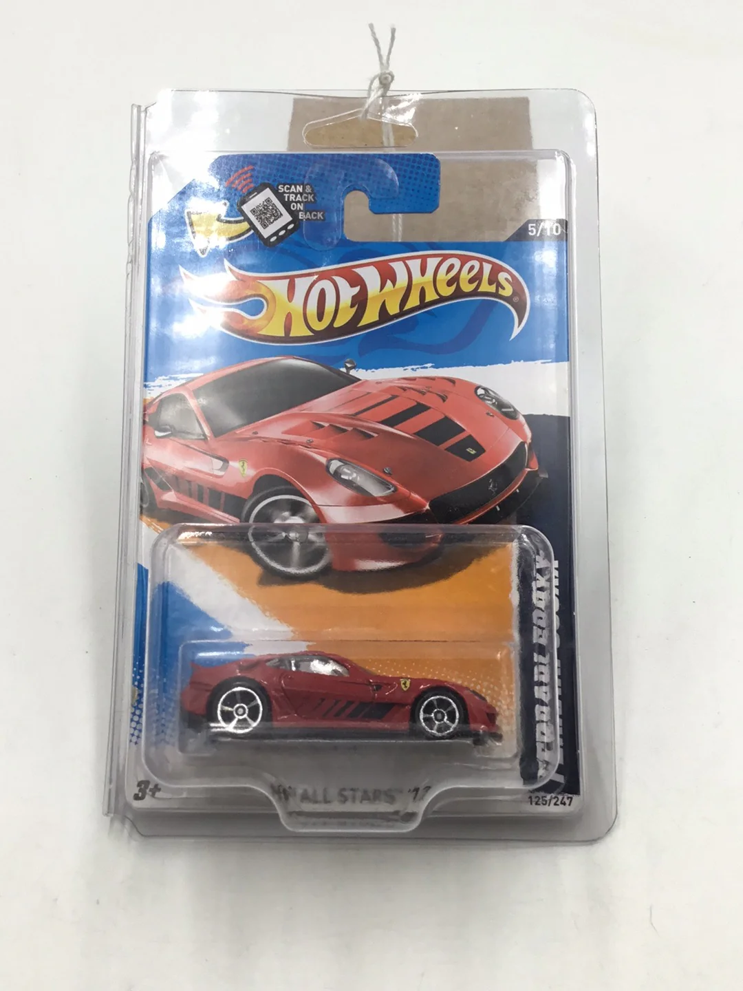 2012 Hot wheels #125 Ferrari 599XX with protector - Image 6