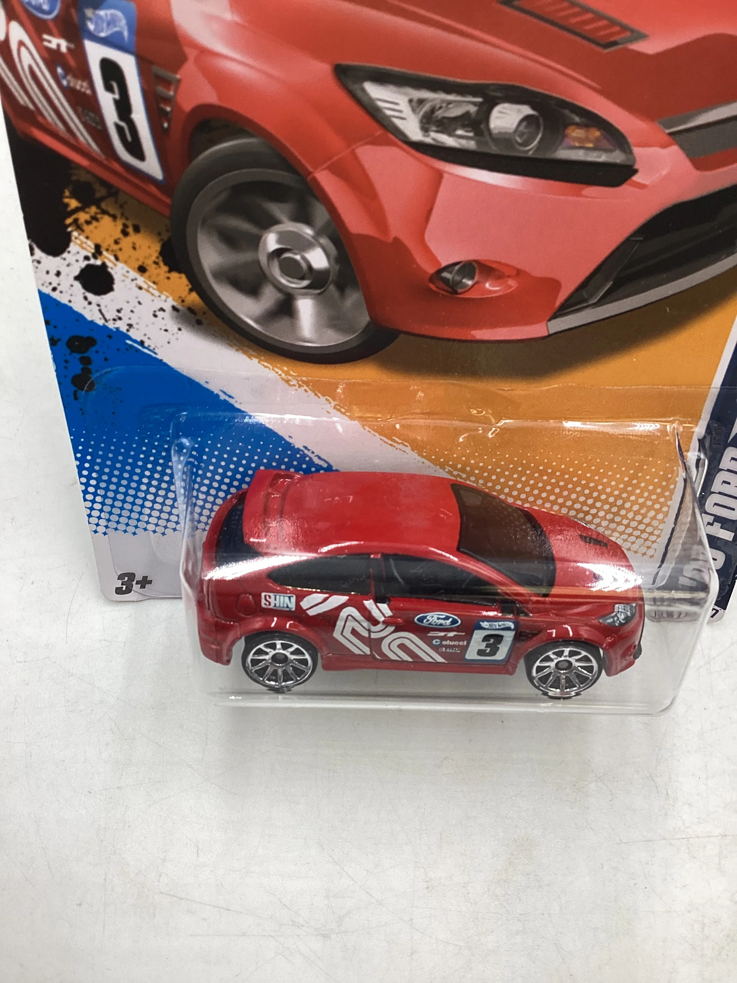 2012 Hot Wheels #129 09 Ford Focus RS Red 26D - Image 6