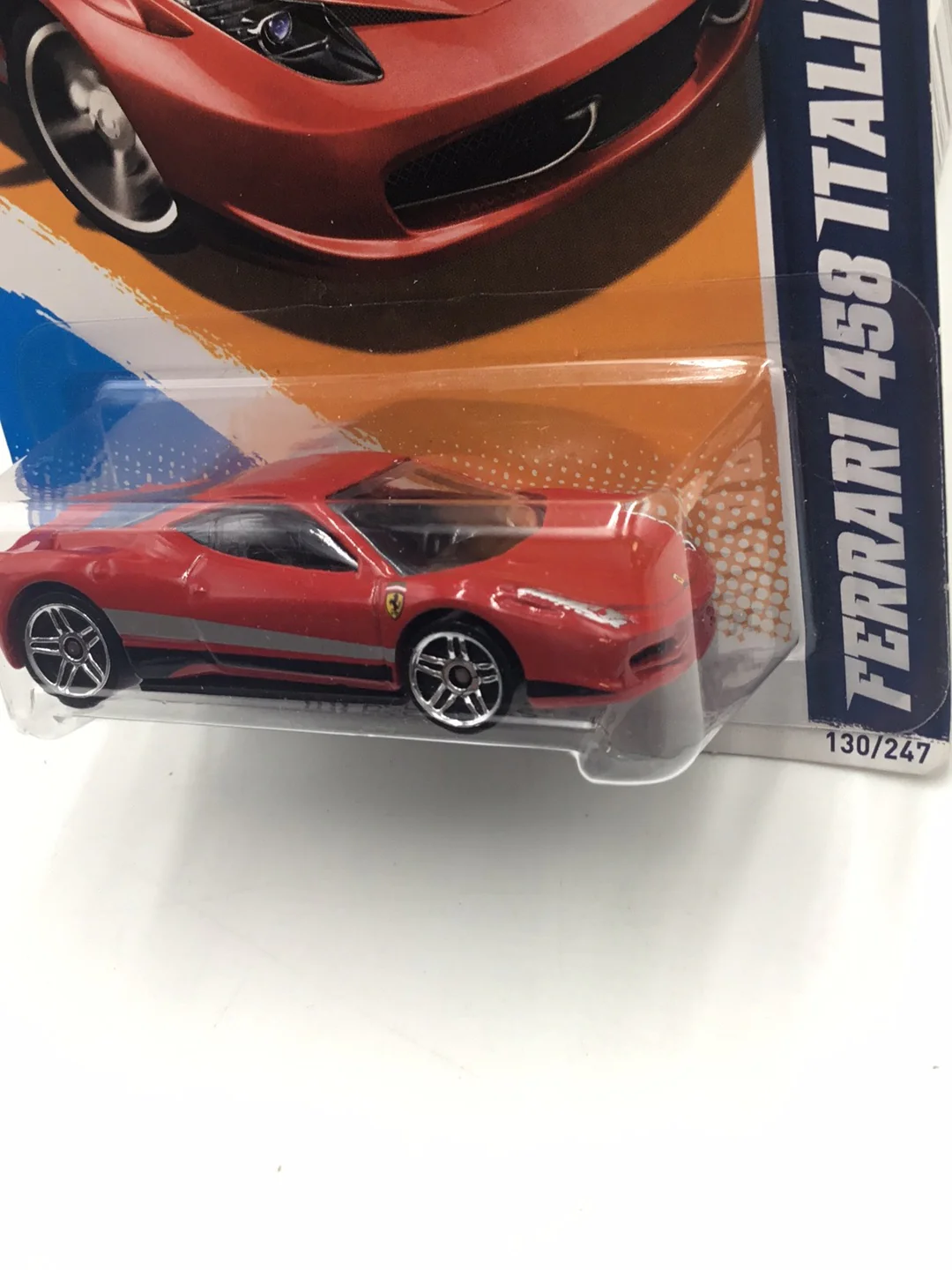 2012 Hot wheels #130 Ferrari 458 Italia SS4 - Image 4