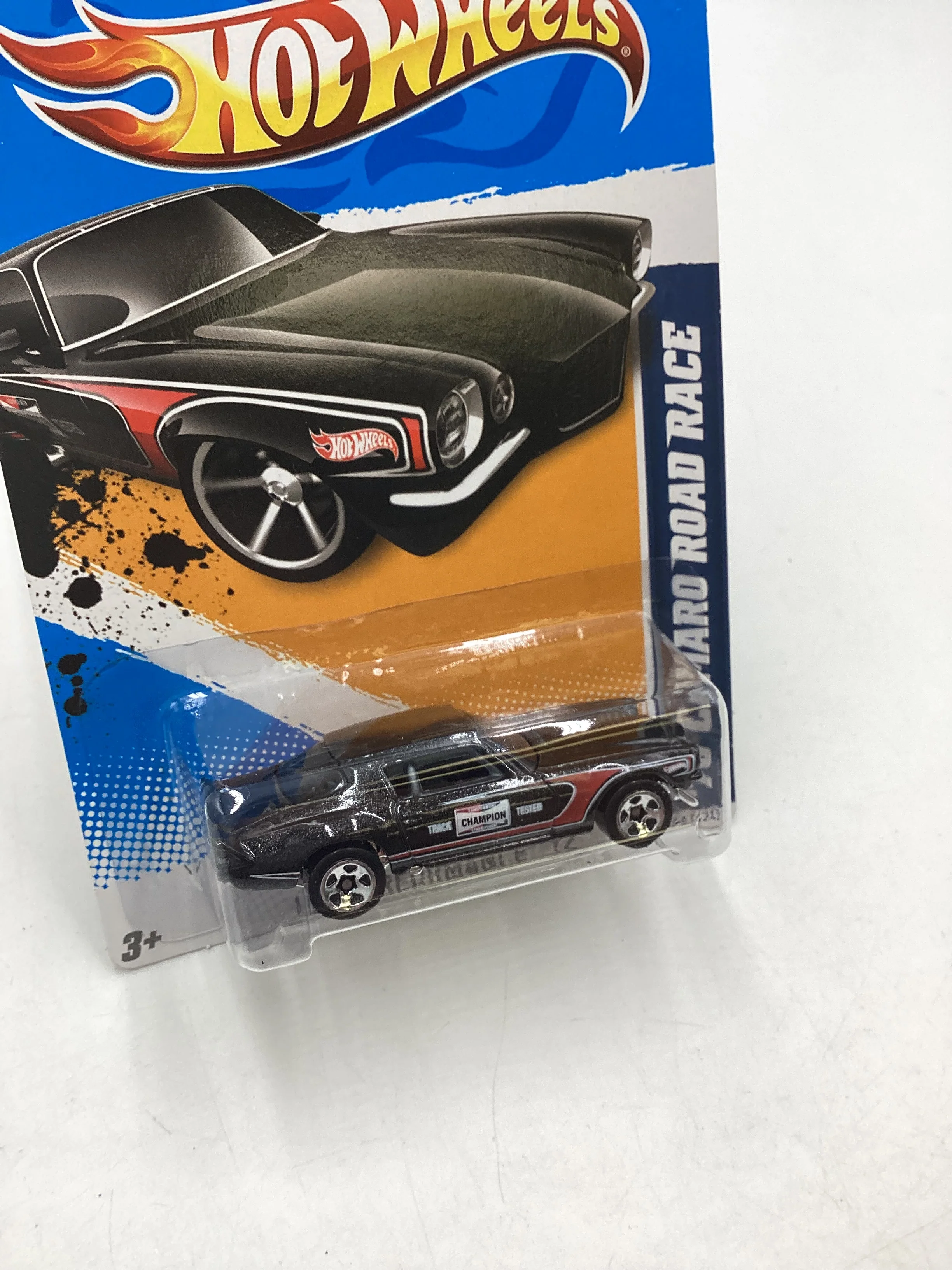2012 Hot Wheels #144 Black 70 Camaro Road Race 6E - Image 5