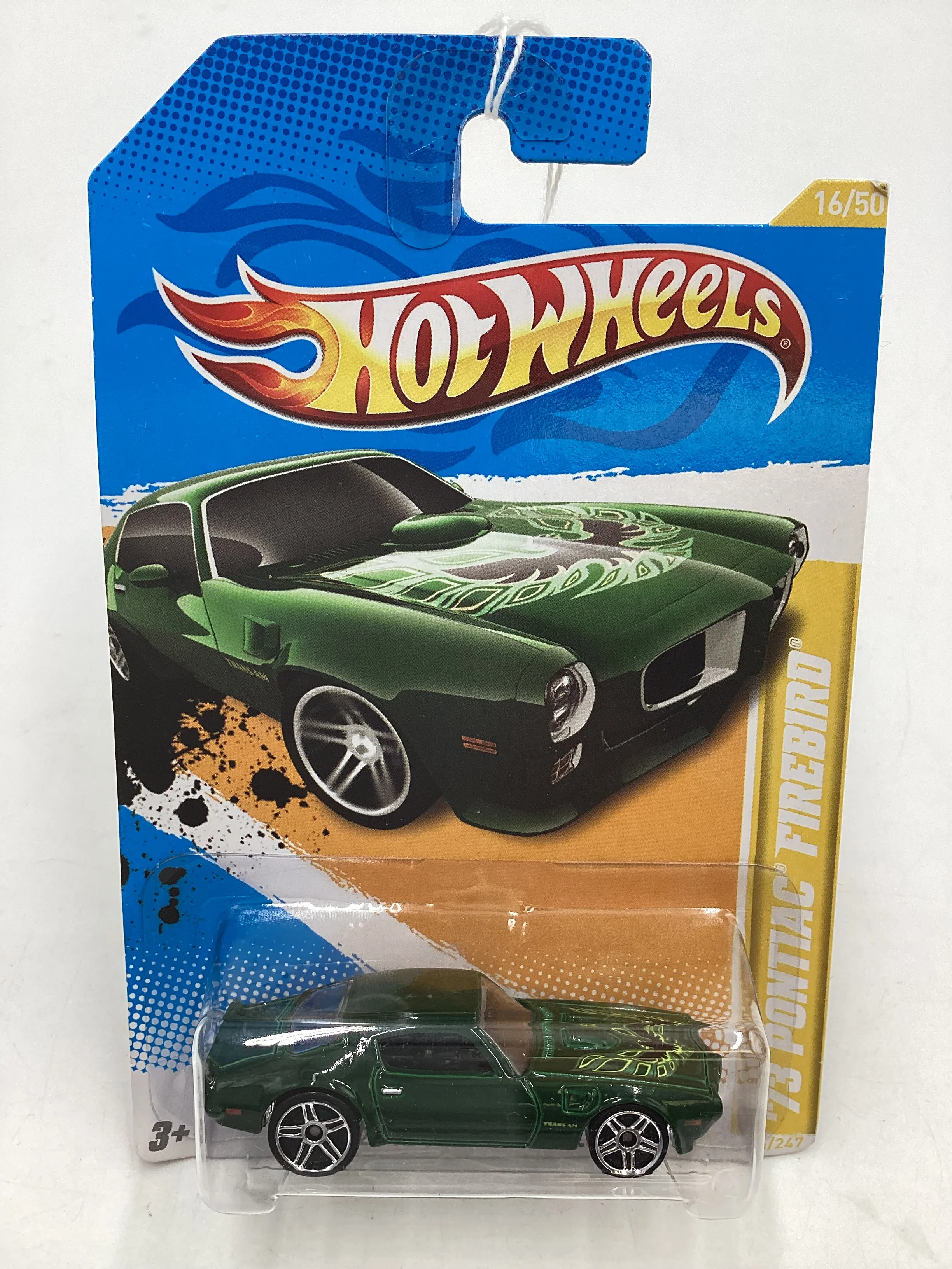 2012 Hot Wheels #16 Green 73 Pontiac Firebird 37D - Image 2