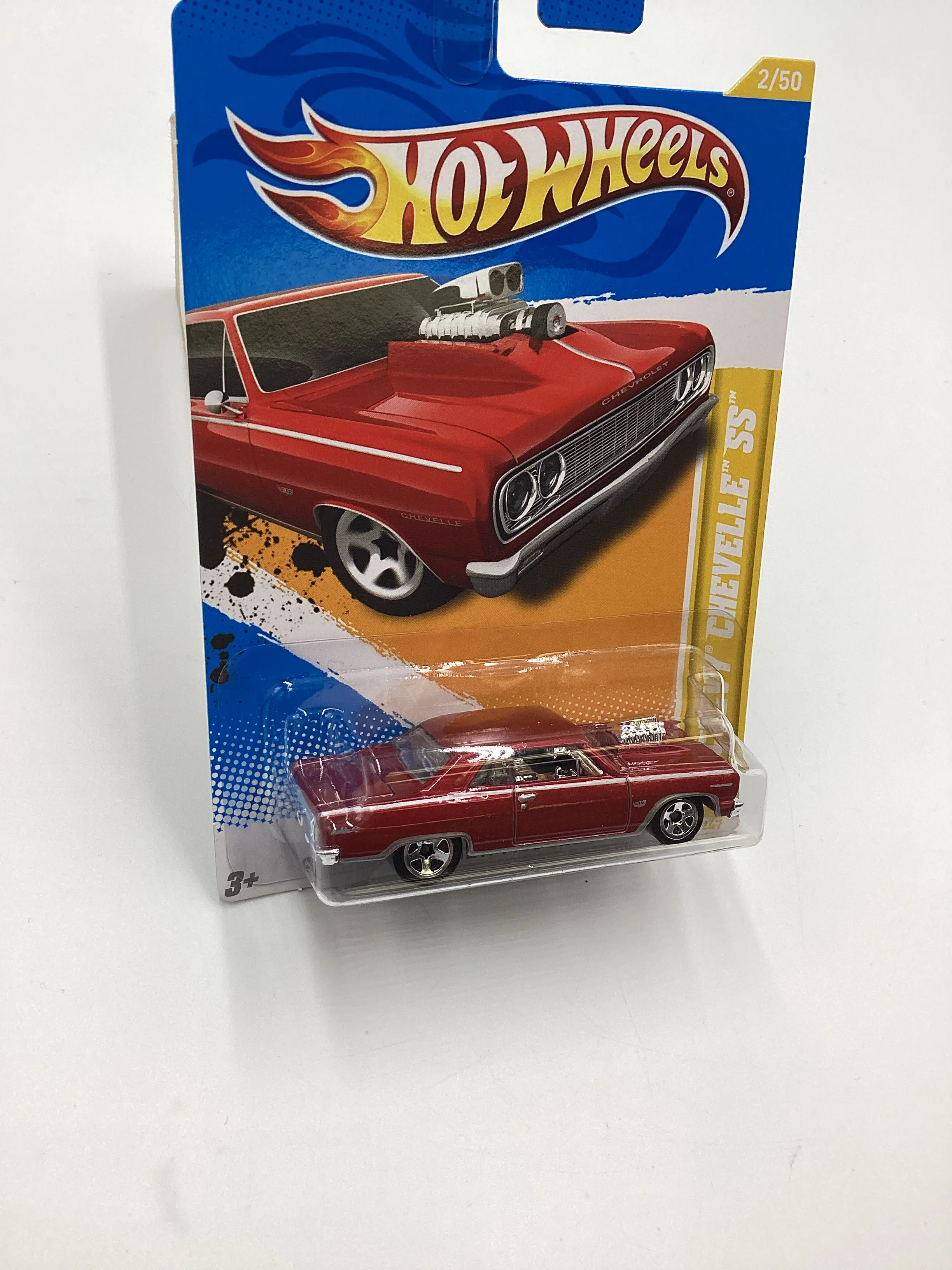 2012 Hot Wheels New Models #2 64 Chevelle SS Red 6F - Image 5