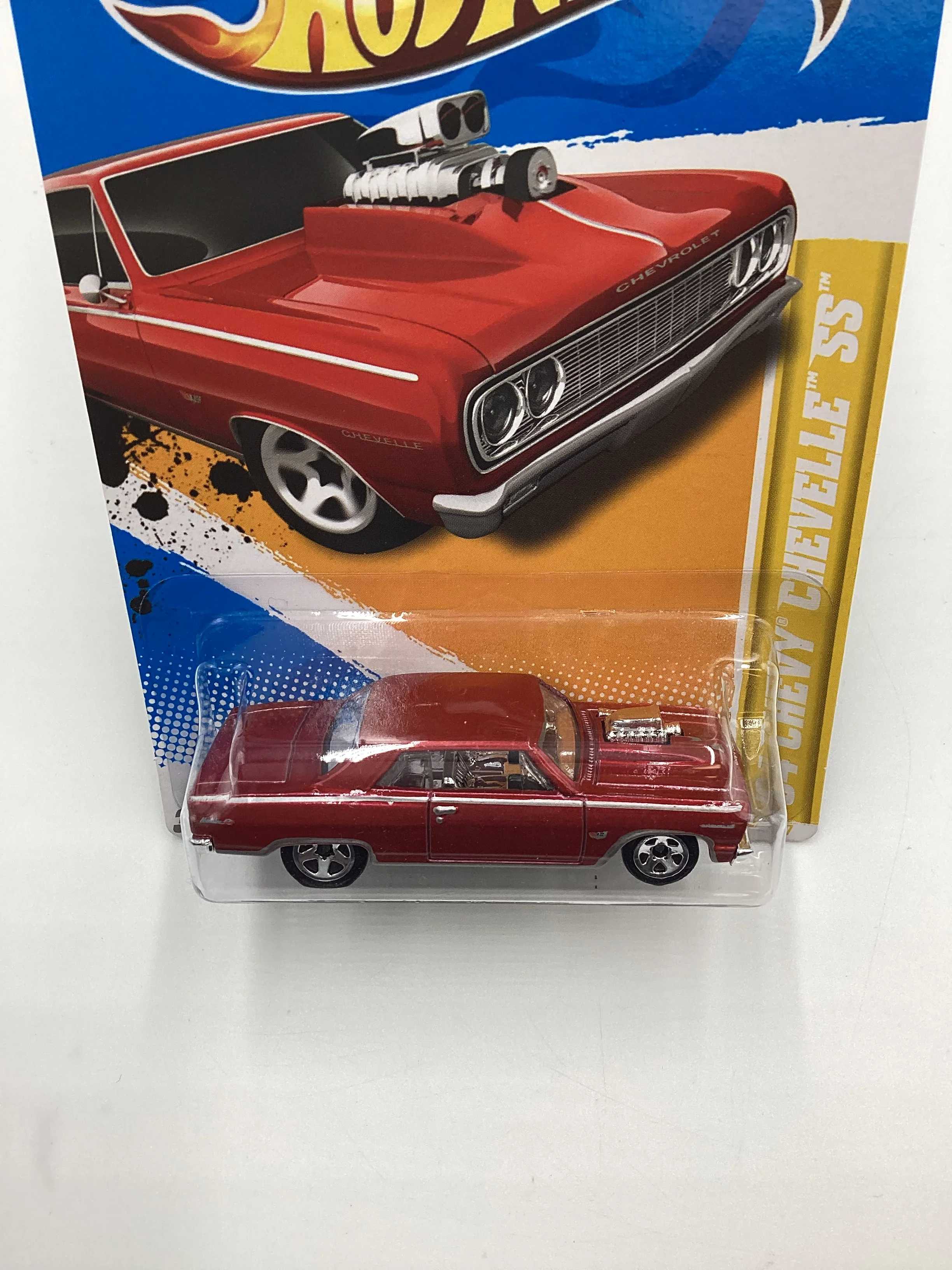 2012 Hot Wheels New Models #2 64 Chevelle SS Red 6F - Image 6
