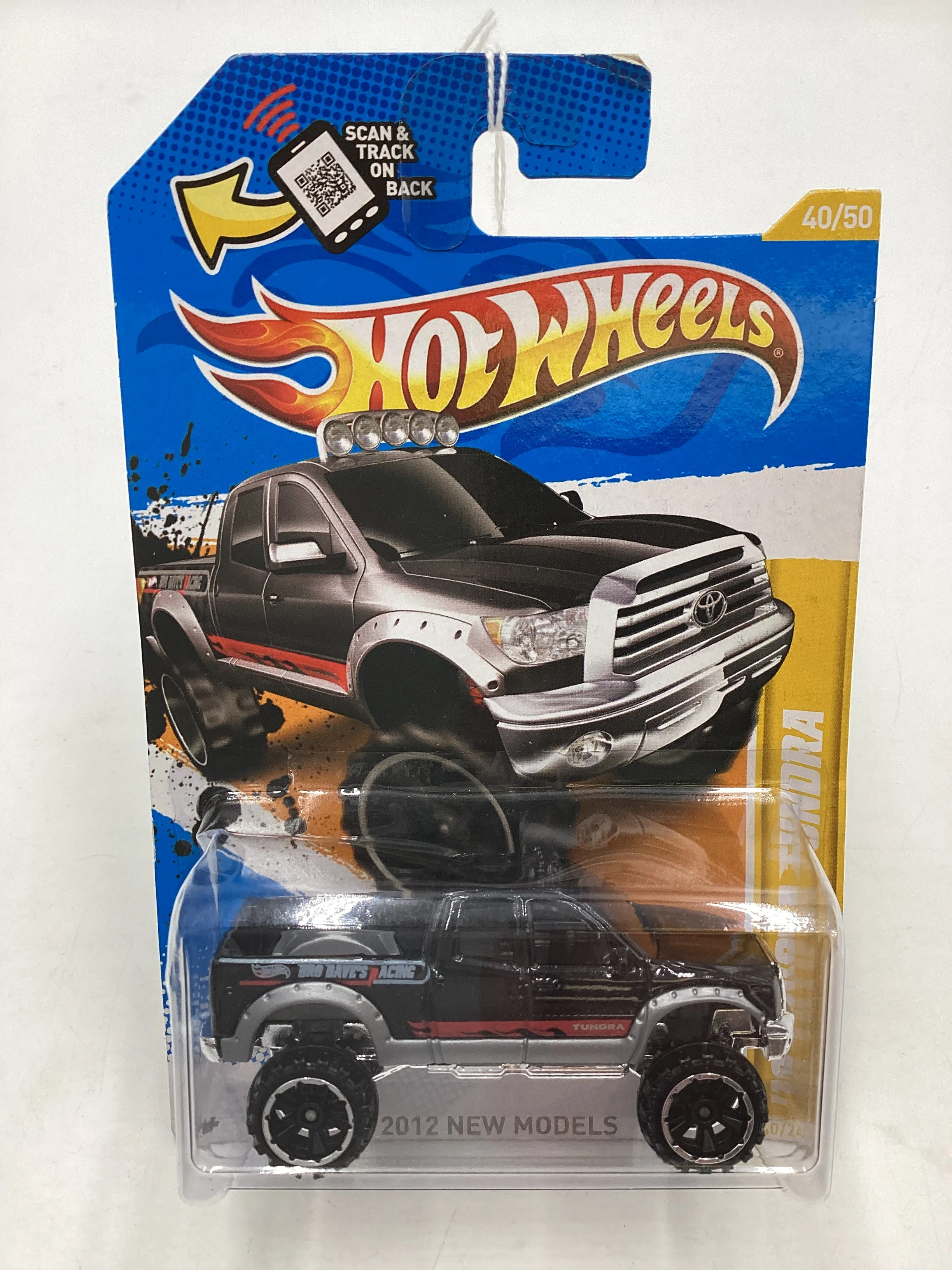 2012 Hot Wheels #40 Black 10 Toyota Tundra 92C - Image 2