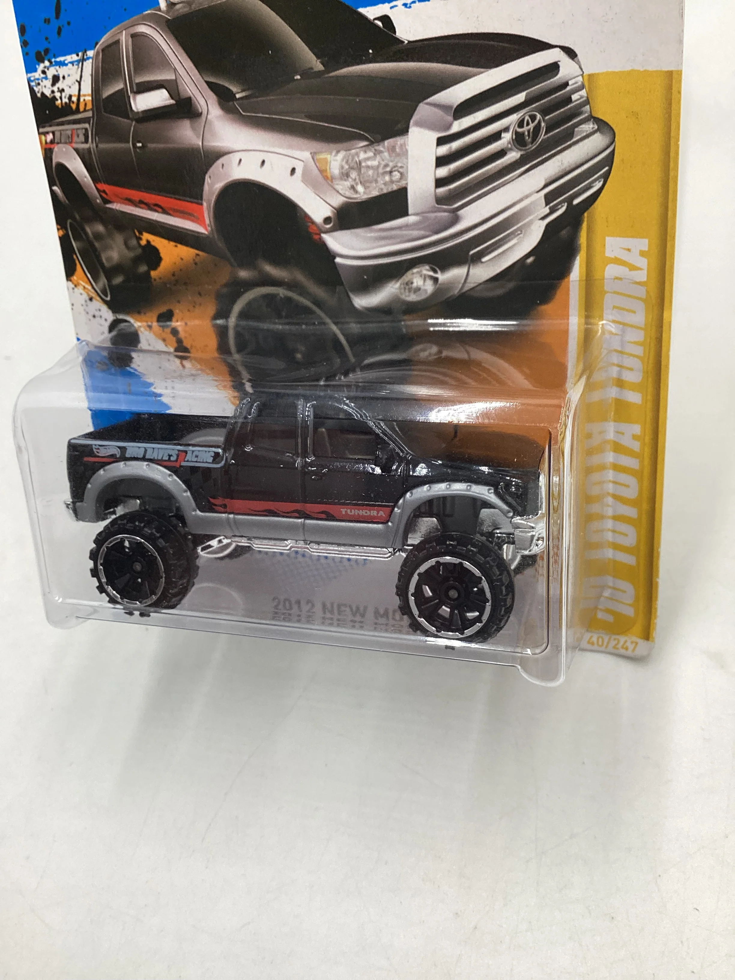 2012 Hot Wheels #40 Black 10 Toyota Tundra 92C - Image 4