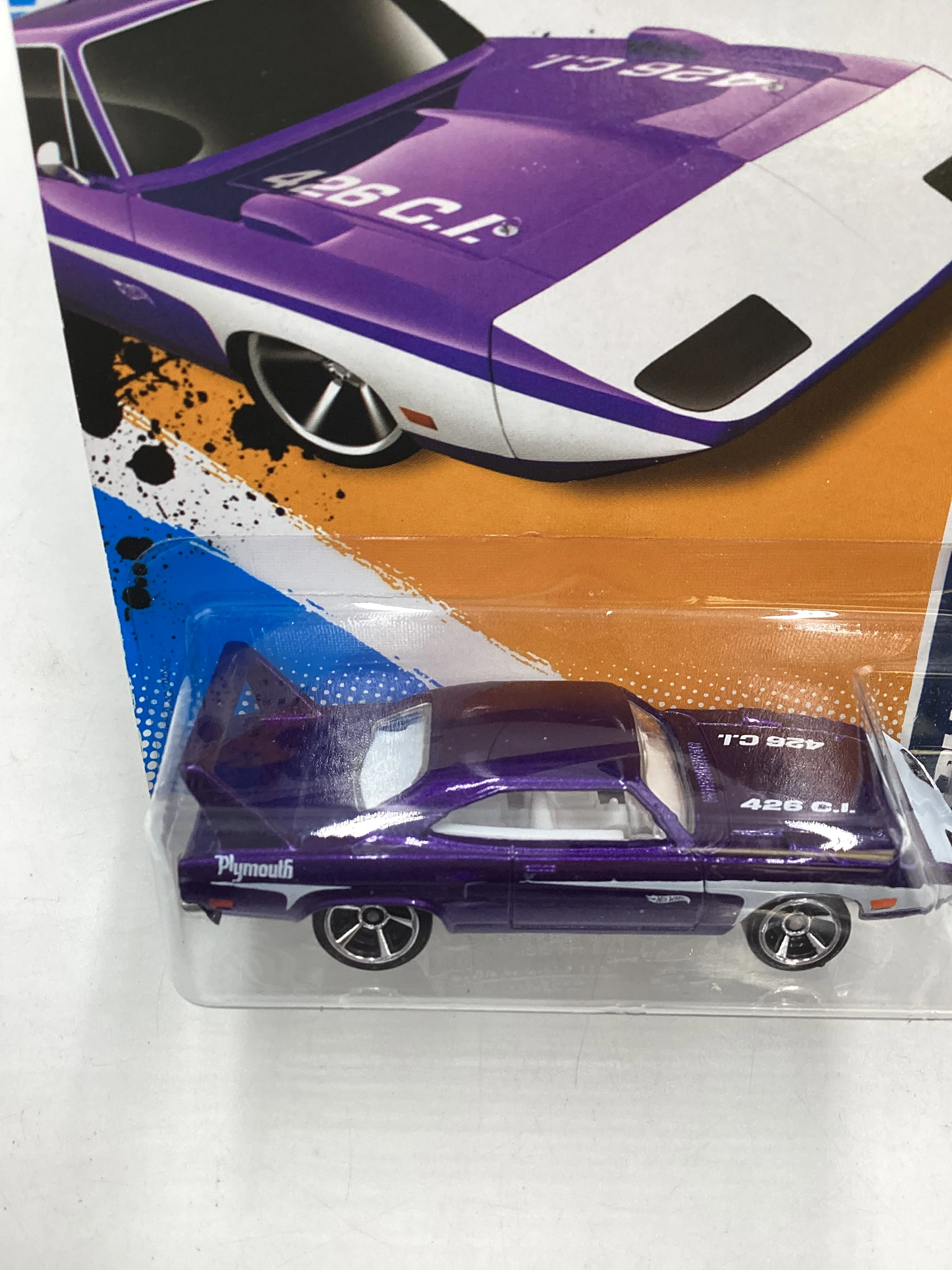 2012 Hot Wheels Muscle Mania #88 70 Plymouth Superbird Purple  41B - Image 6