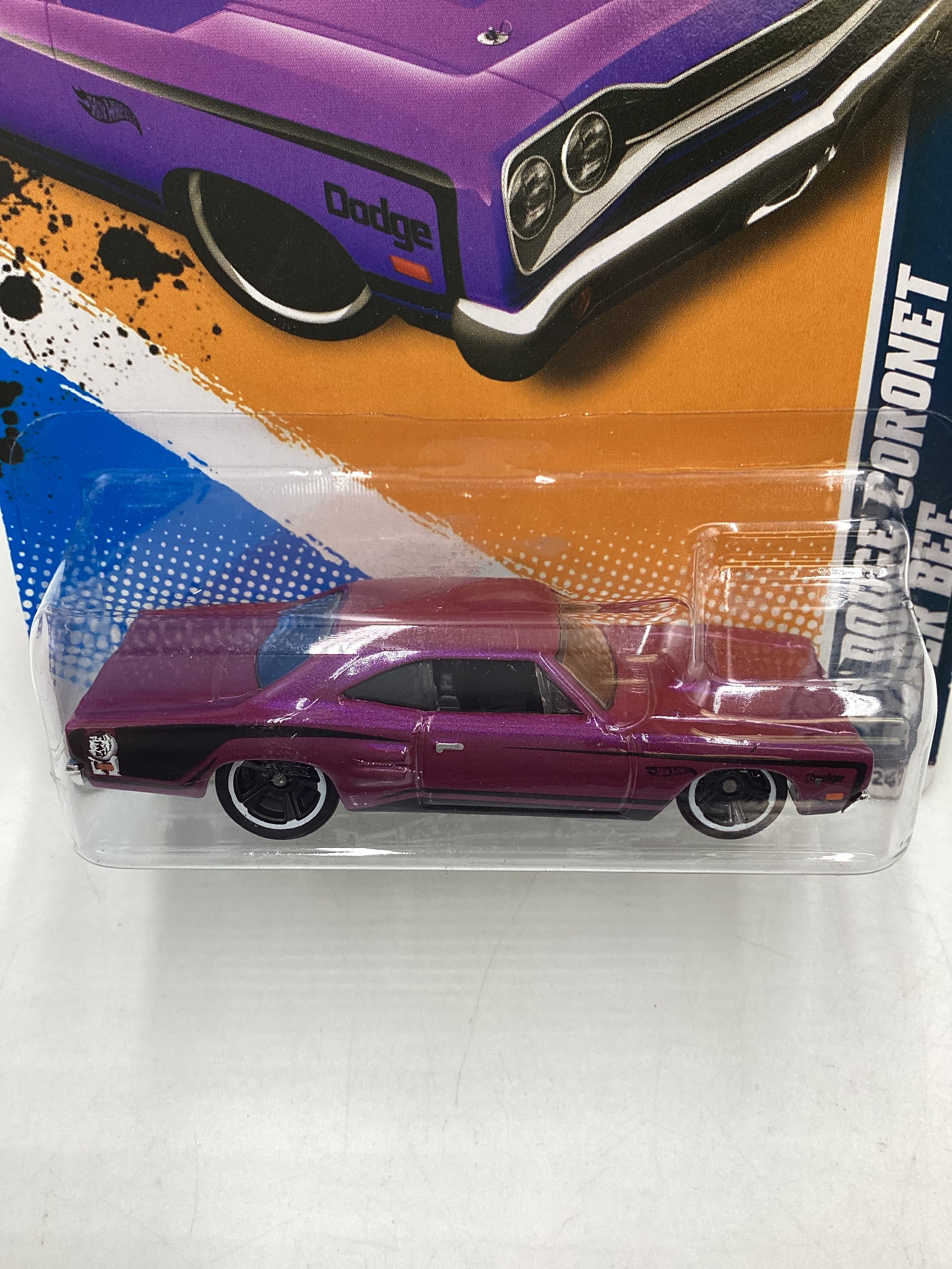 2012 Hot Wheels Muscle Mania Mopar #84 69 Dodge Coronet Super Bee 37G - Image 3