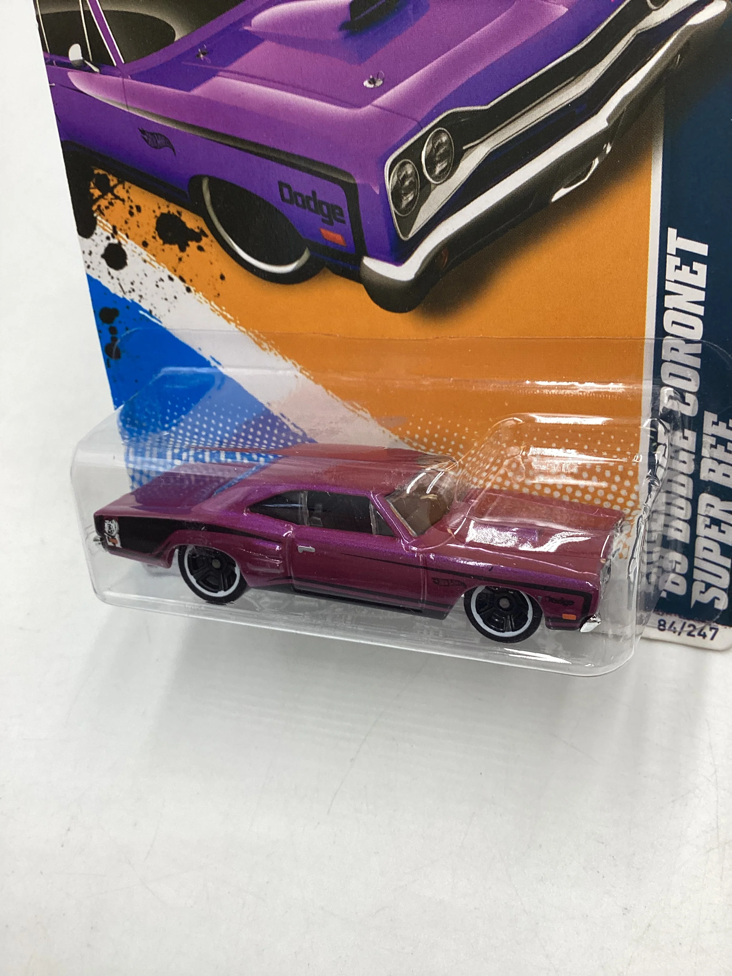 2012 Hot Wheels Muscle Mania Mopar #84 69 Dodge Coronet Super Bee 37G - Image 4