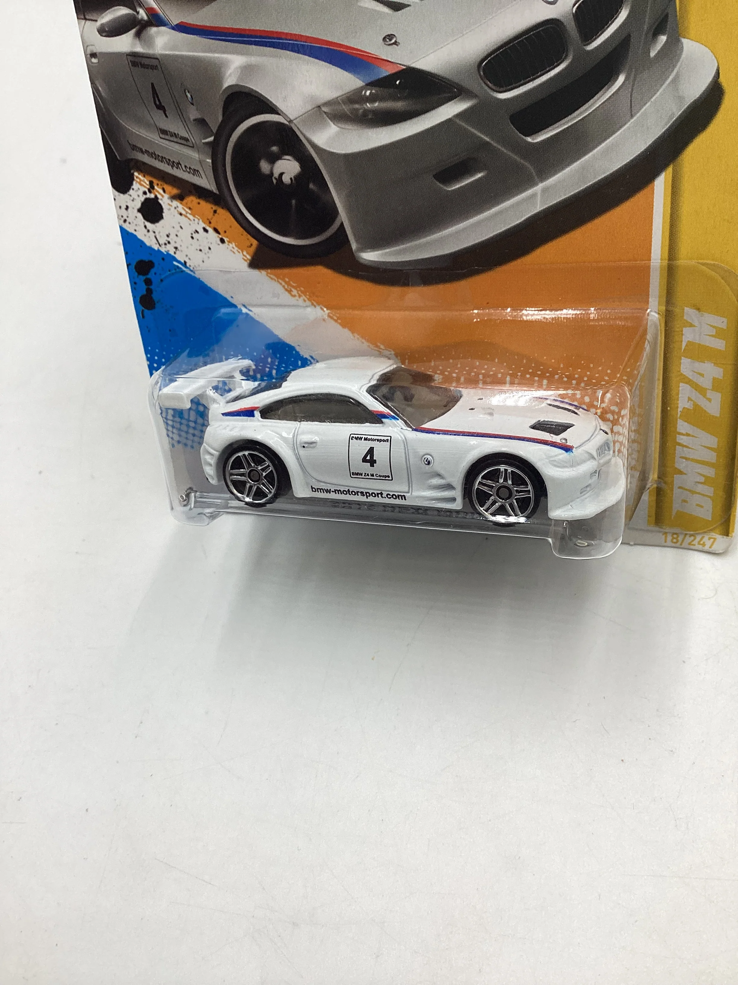 2012 Hot Wheels New Models #18 BMW Z4 M White 109G - Image 4