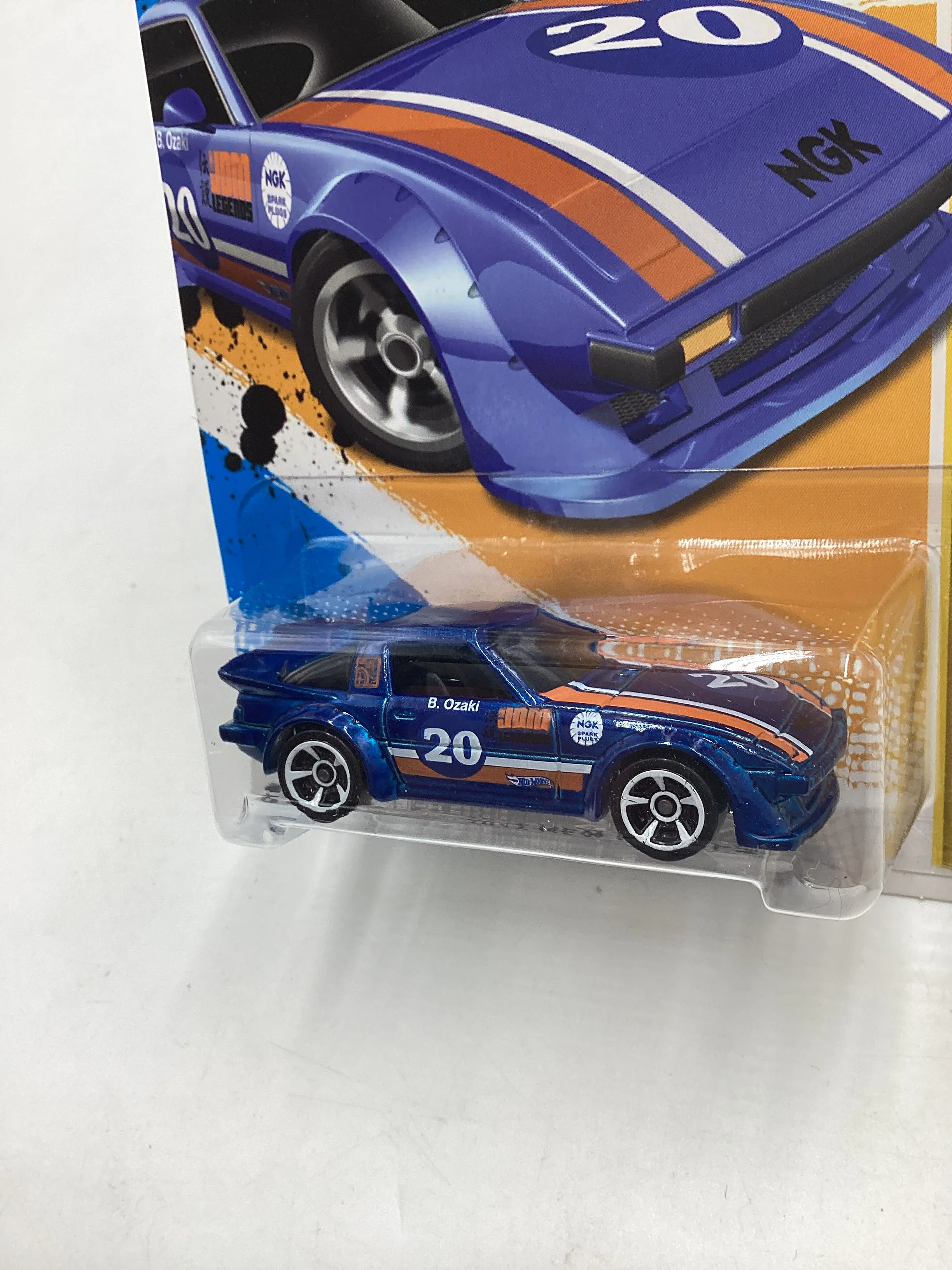 2012 Hot Wheels New Models #31 Mazda RX-7 Blue 86D - Image 4