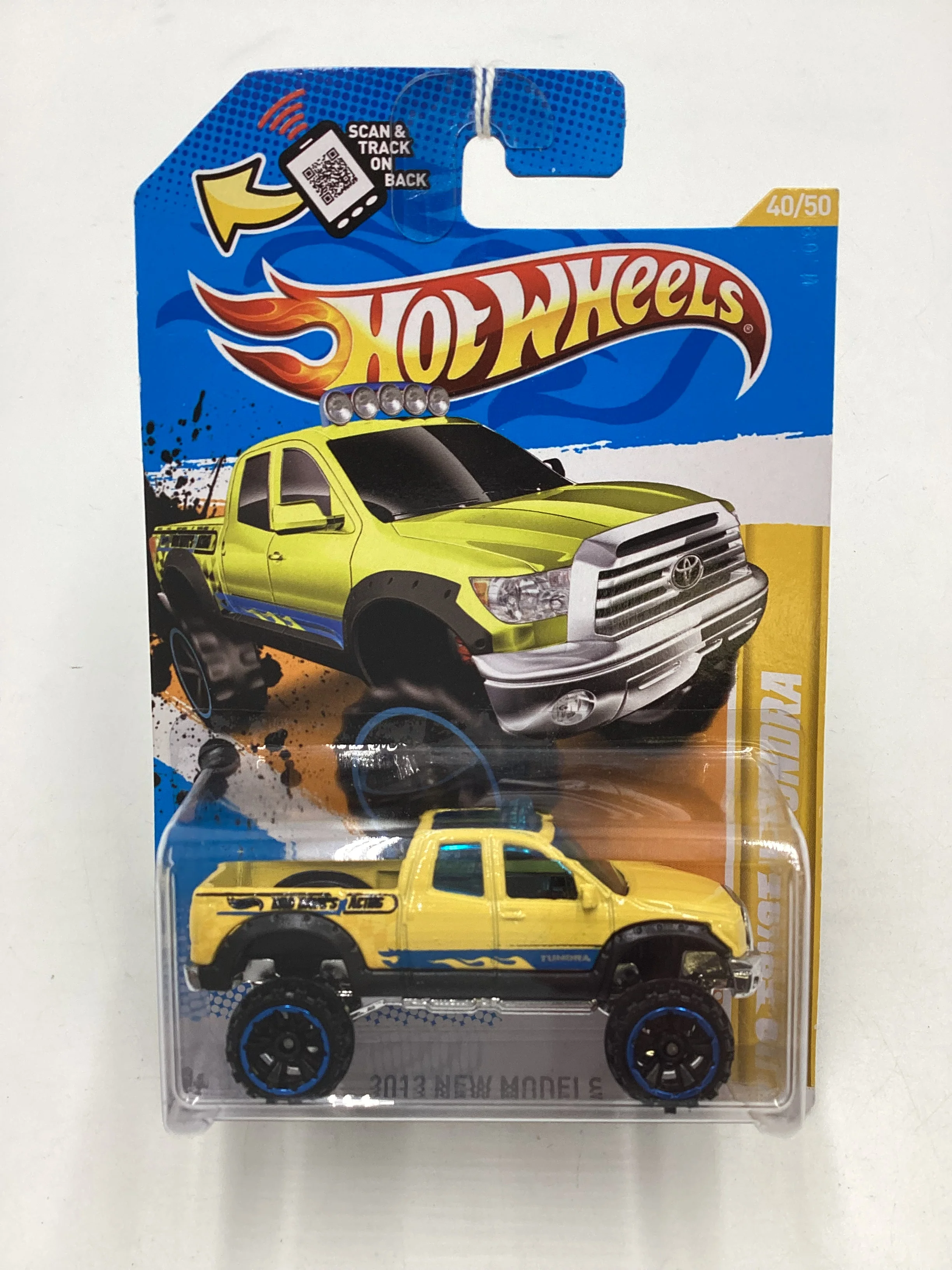 2012 Hot Wheels New Models #40 10 Toyota Tundra Yellow - Image 2