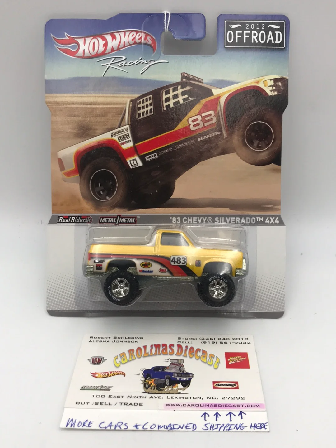 2012 hot wheels racing 2012 OffRoad 83 Chevy Silverado 4x4 W/Protector VHTF