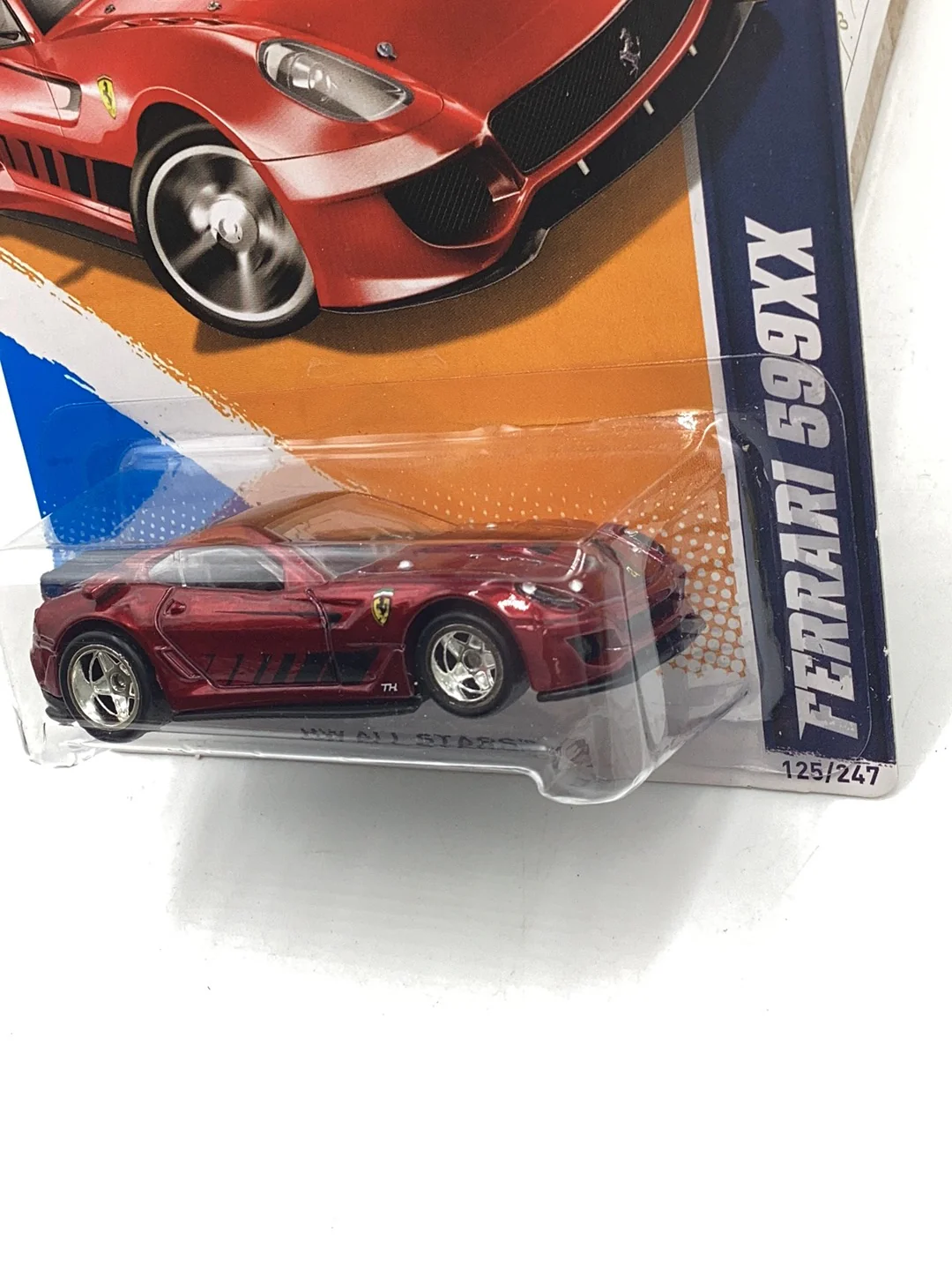 2012 Hot wheels STH #125 Ferrari 599XX with protector - Image 4