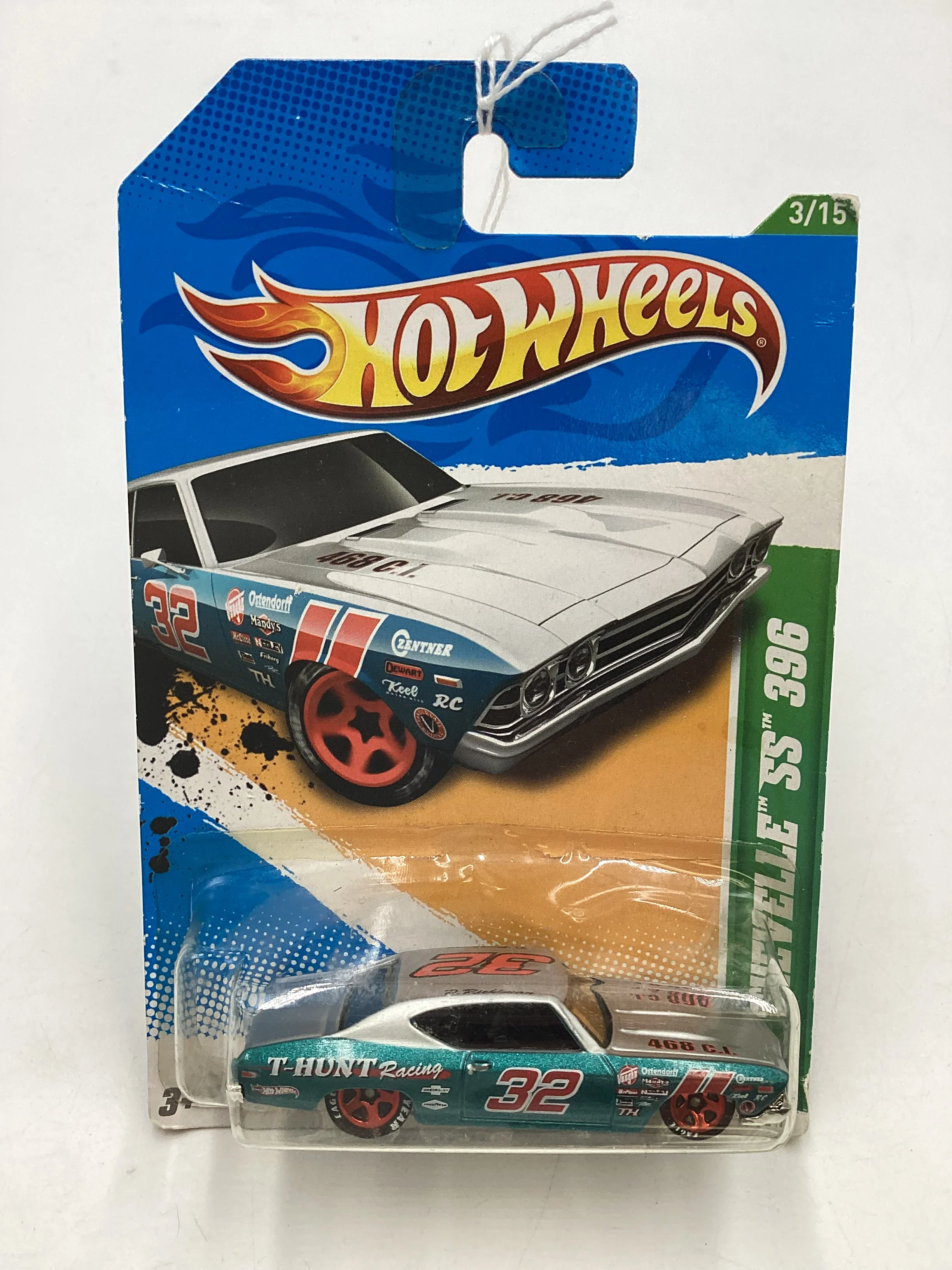 2012 Hot Wheels Treasure Hunt #53 70 Chevelle SS 396 (Bad Card) - Image 2