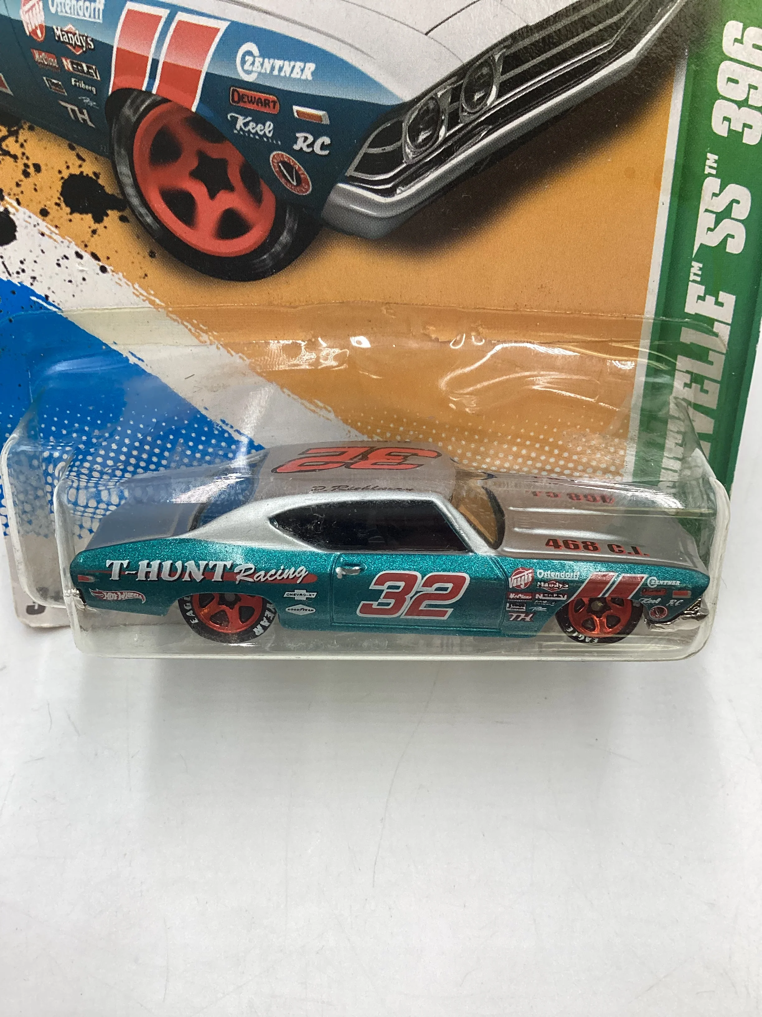 2012 Hot Wheels Treasure Hunt #53 70 Chevelle SS 396 (Bad Card) - Image 3