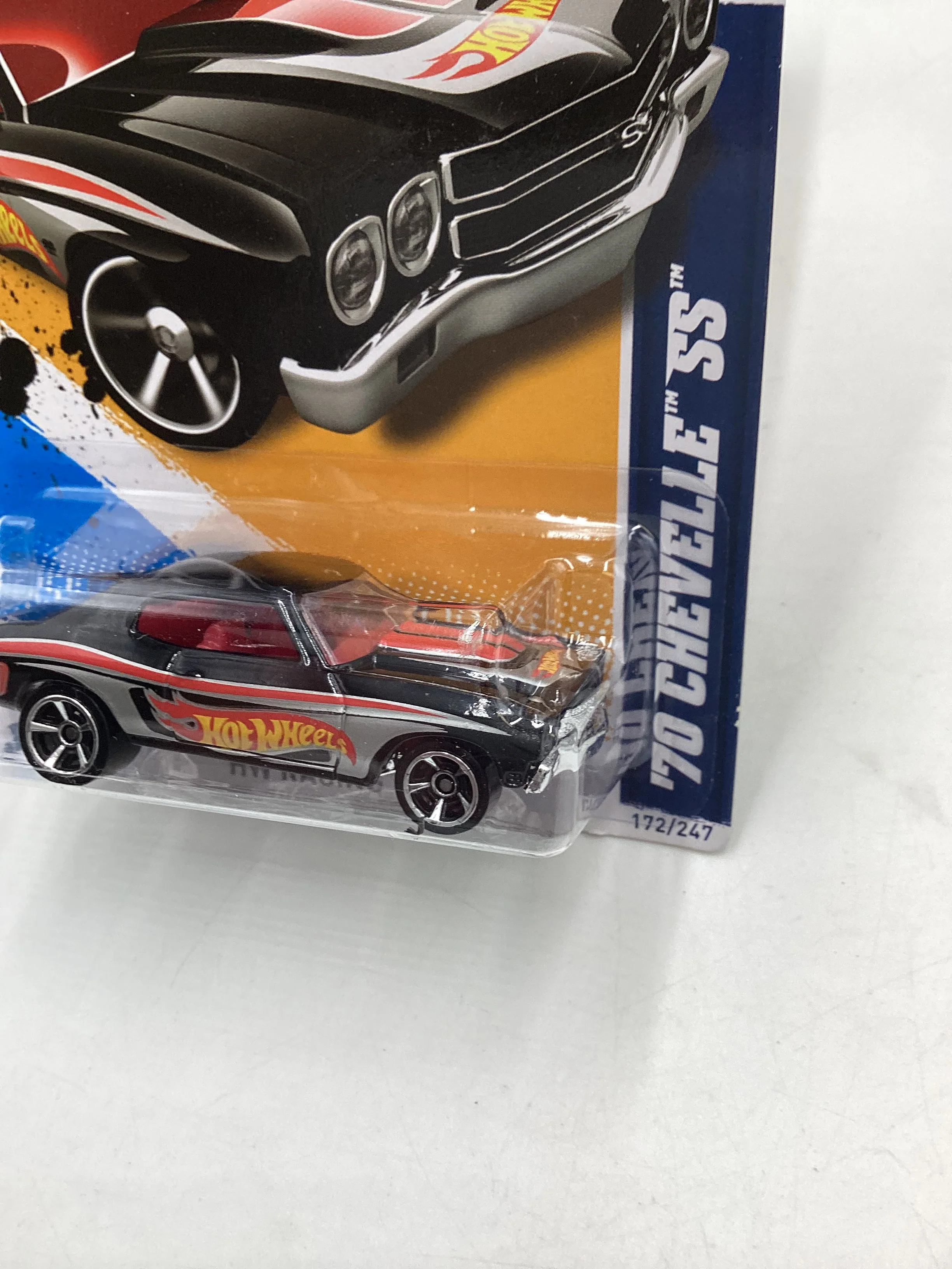 2012 HW Racing #172 70 Chevelle SS Black 13C - Image 4