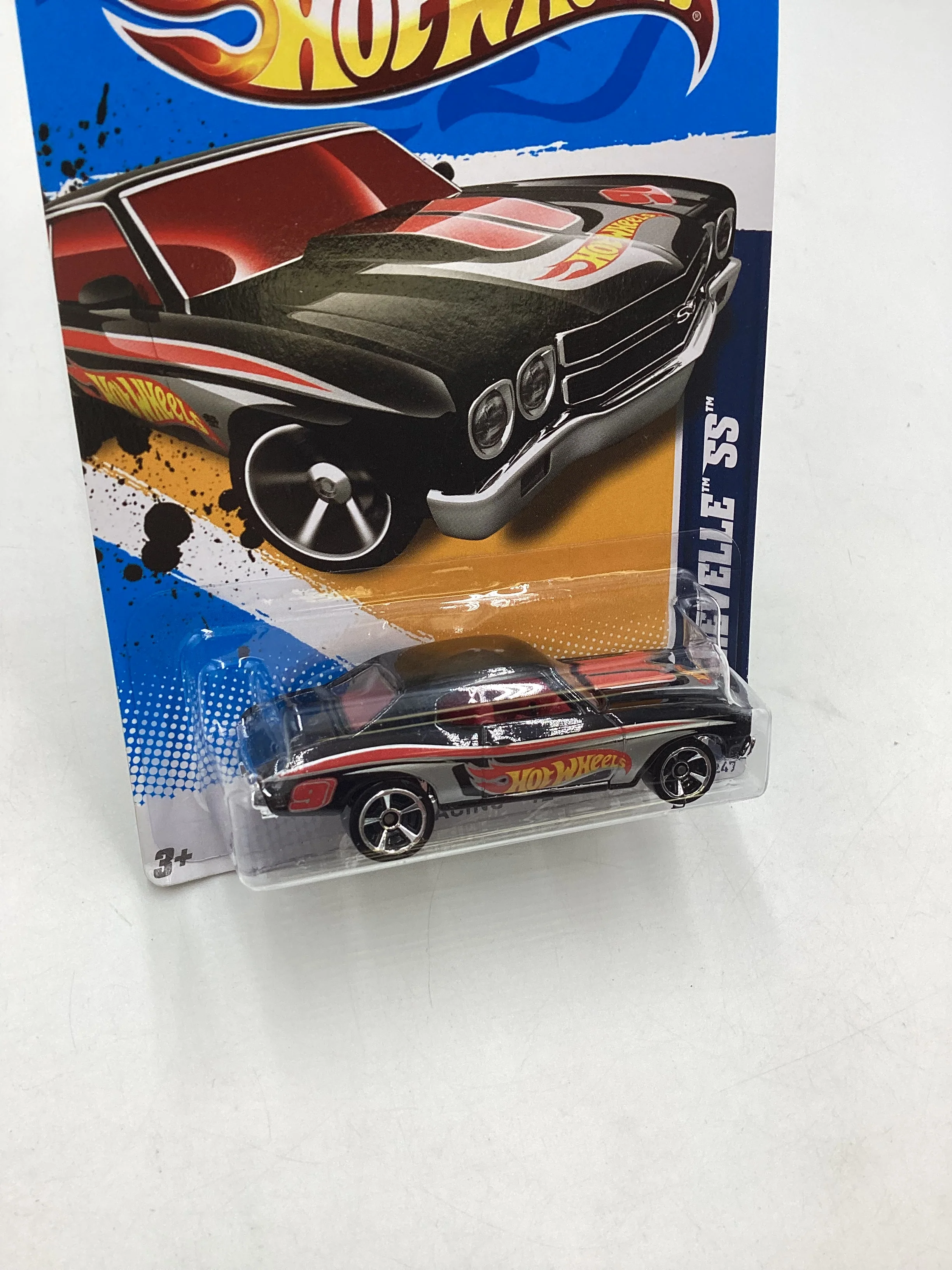 2012 HW Racing #172 70 Chevelle SS Black 13C - Image 5