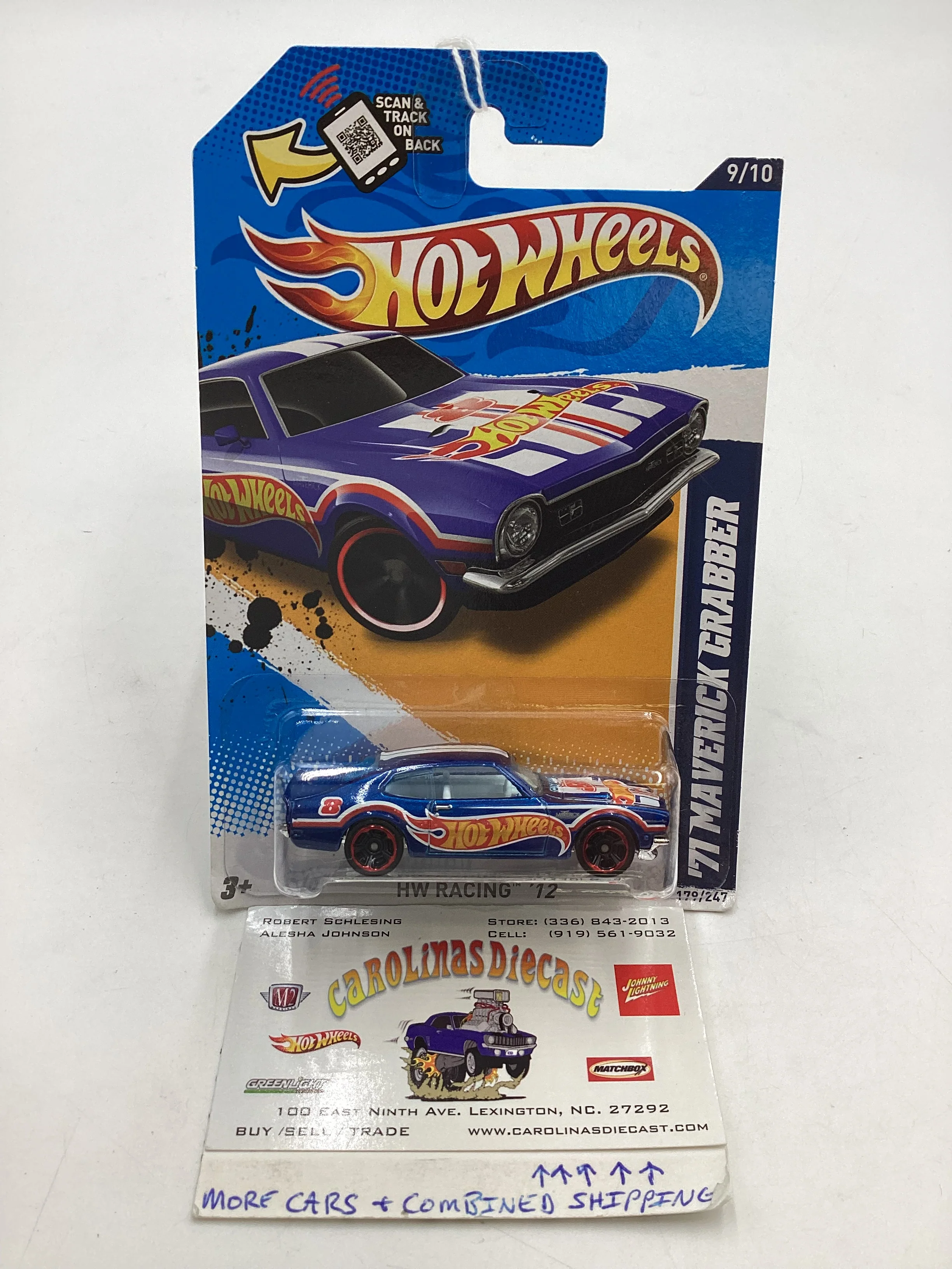 2012 HW Racing #179 71 Maverick Grabber Blue 35D