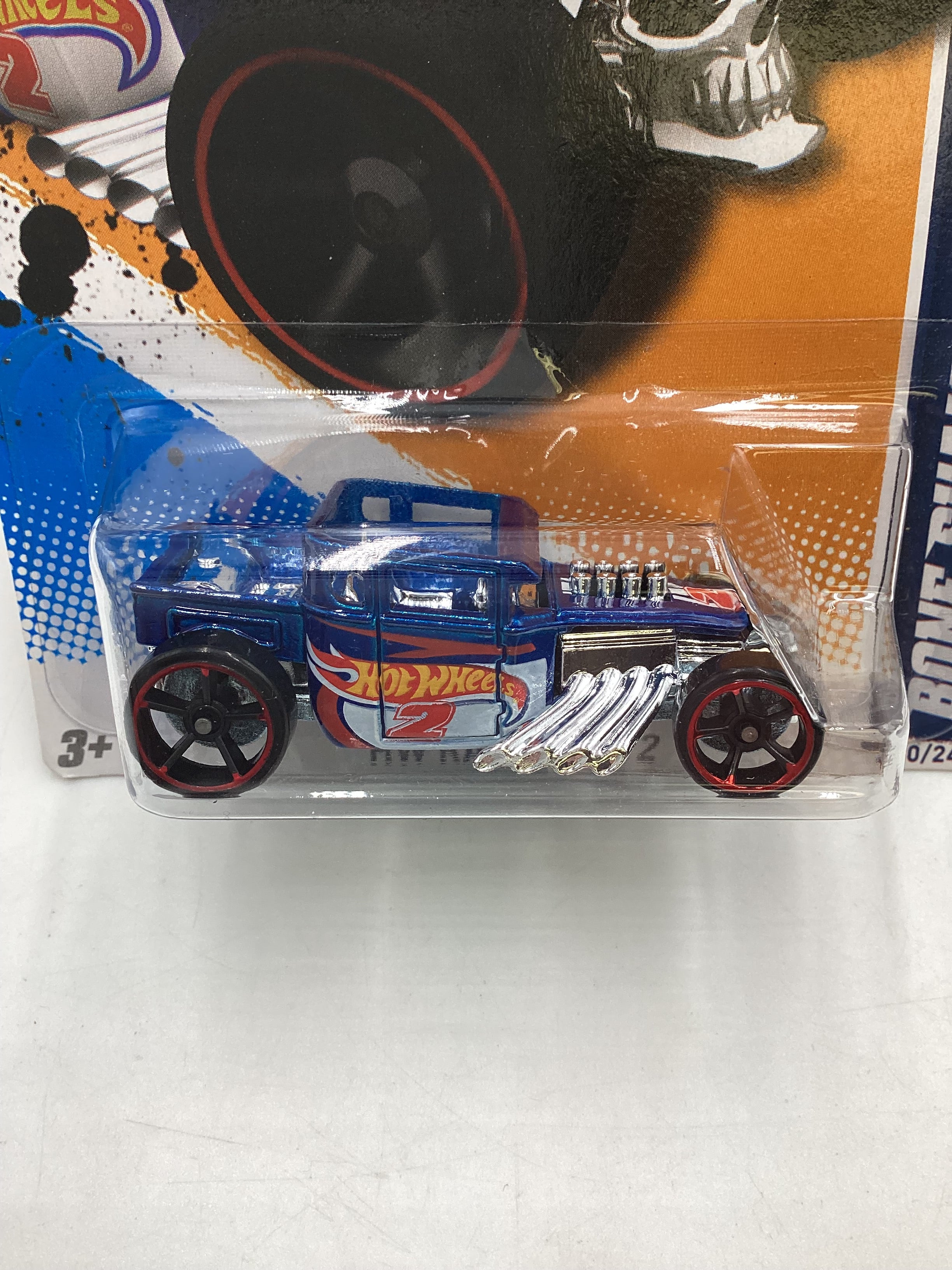2012 HW Racing #180 Bone Shaker Blue 56D - Image 3
