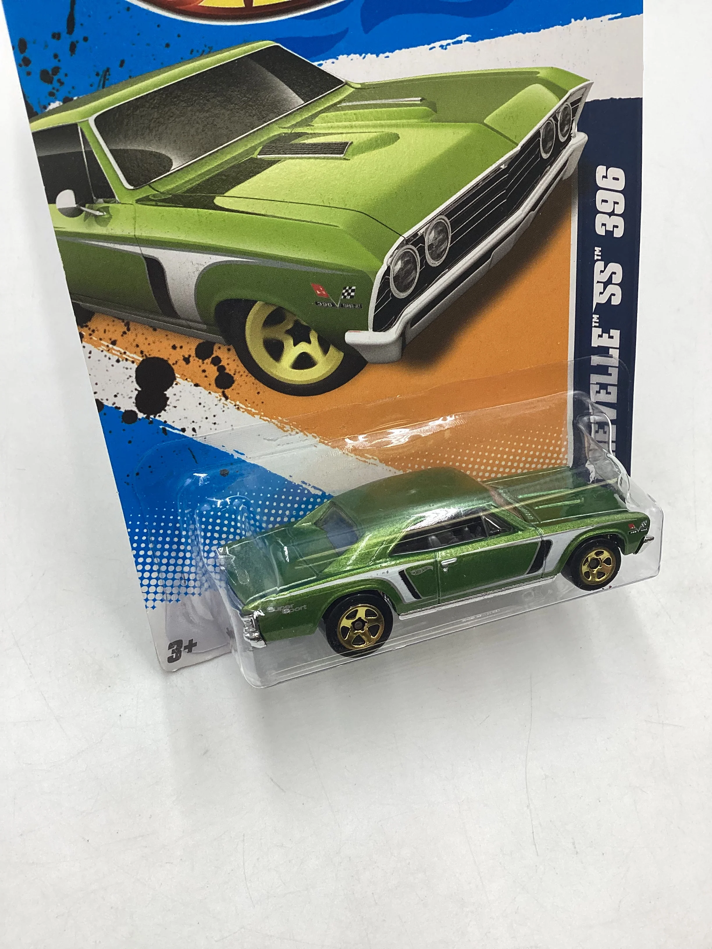 2012 Hot Wheels #110 67 Chevelle SS 396 Green 17B - Image 5