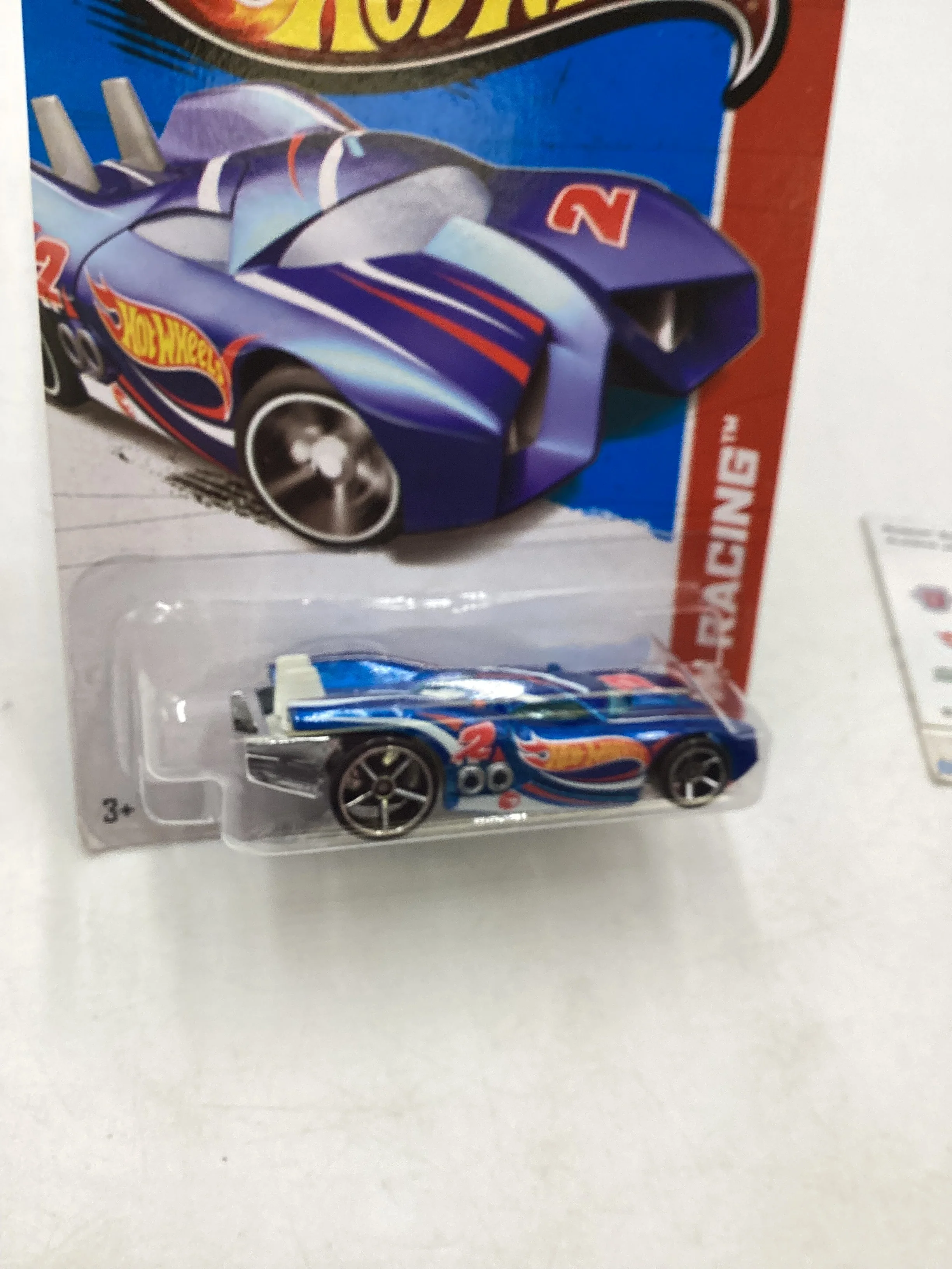 2013 Hot Wheels #101 Treasure Hunt Prototype H-24 Blue 274B - Image 5