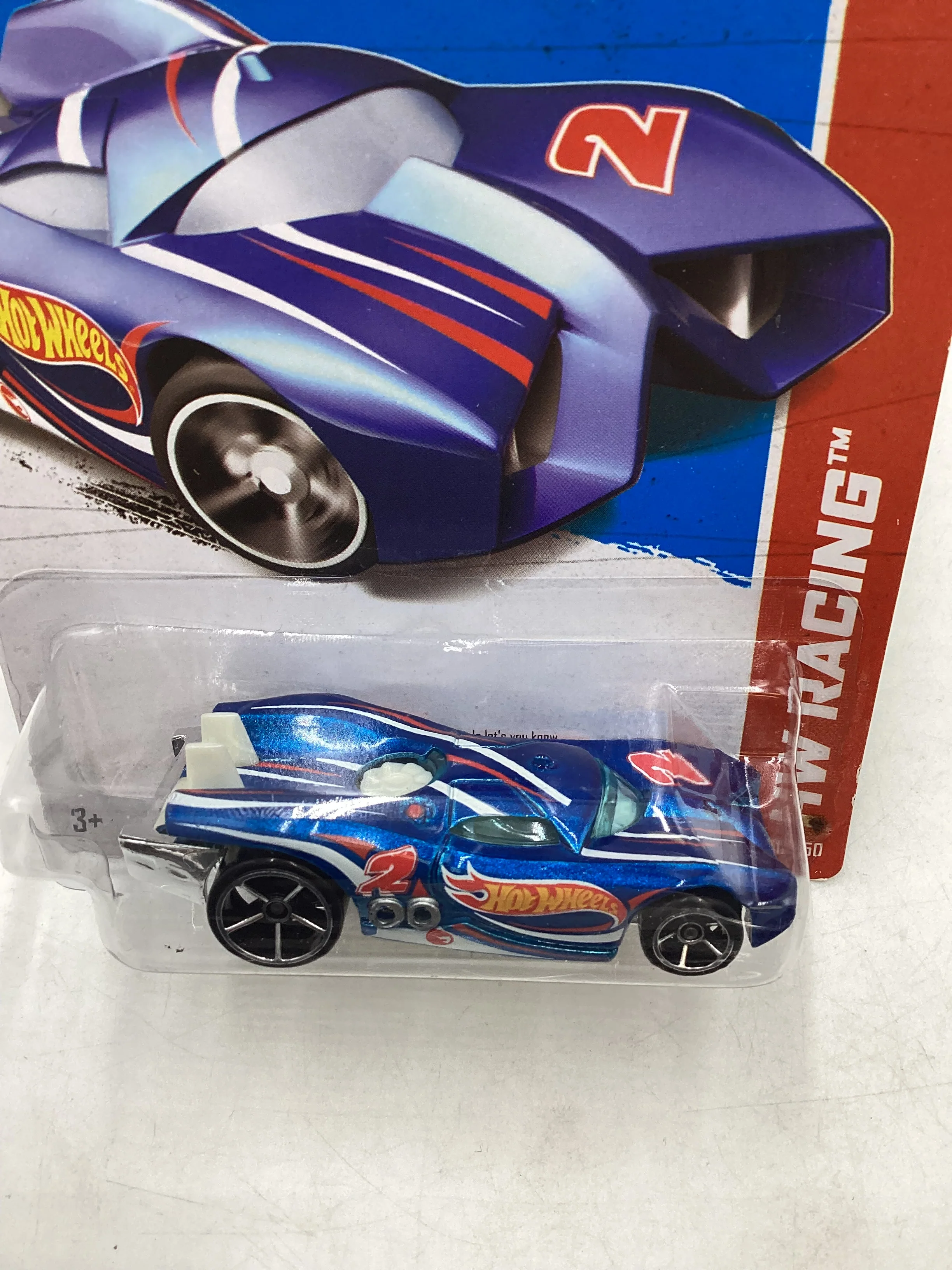2013 Hot Wheels #101 Treasure Hunt Prototype H-24 Blue 274B - Image 6