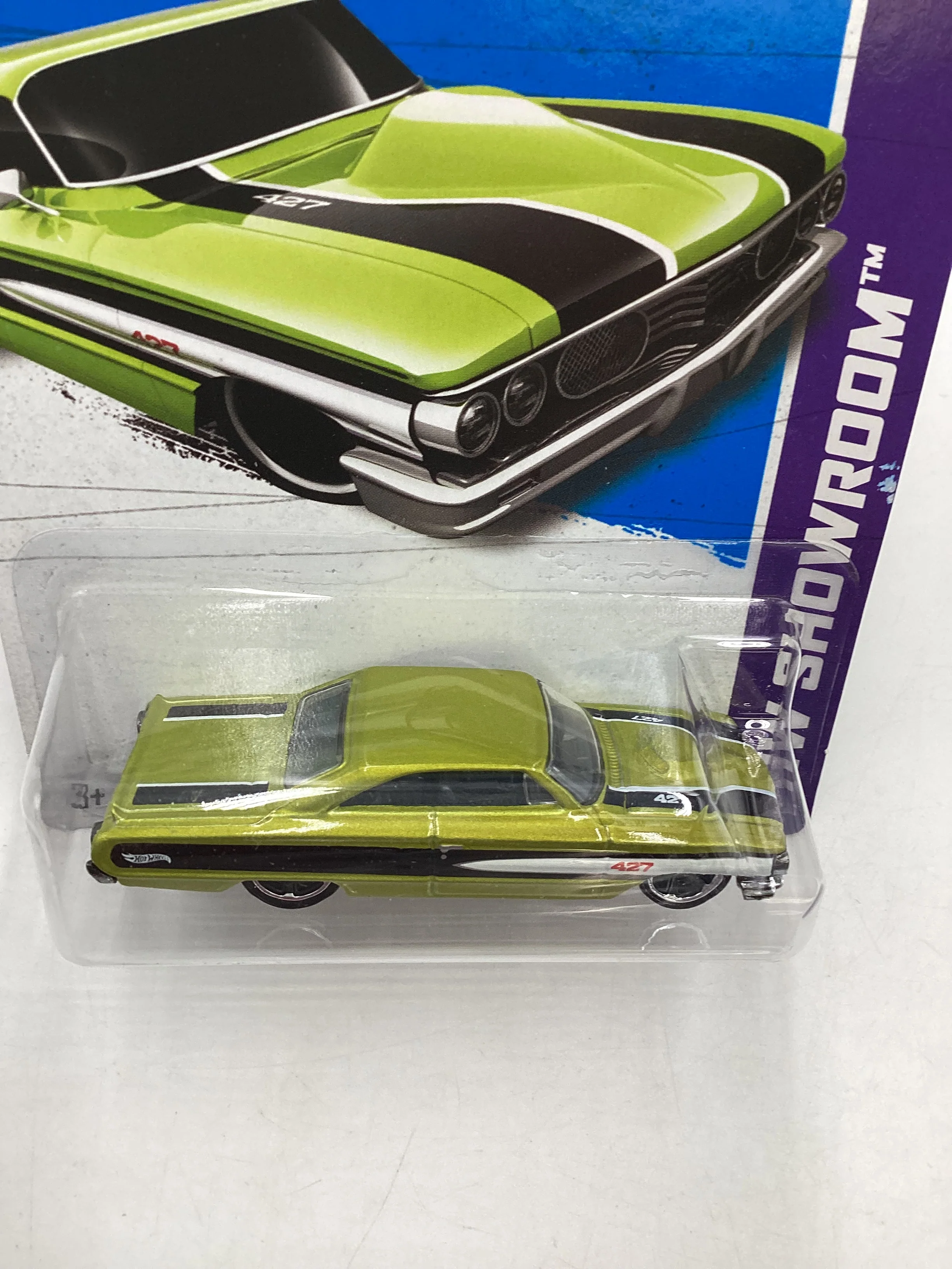 2013 Hot Wheels Kmart Exclusive #113 Custom 64 Galaxie 500 Green 237A - Image 6