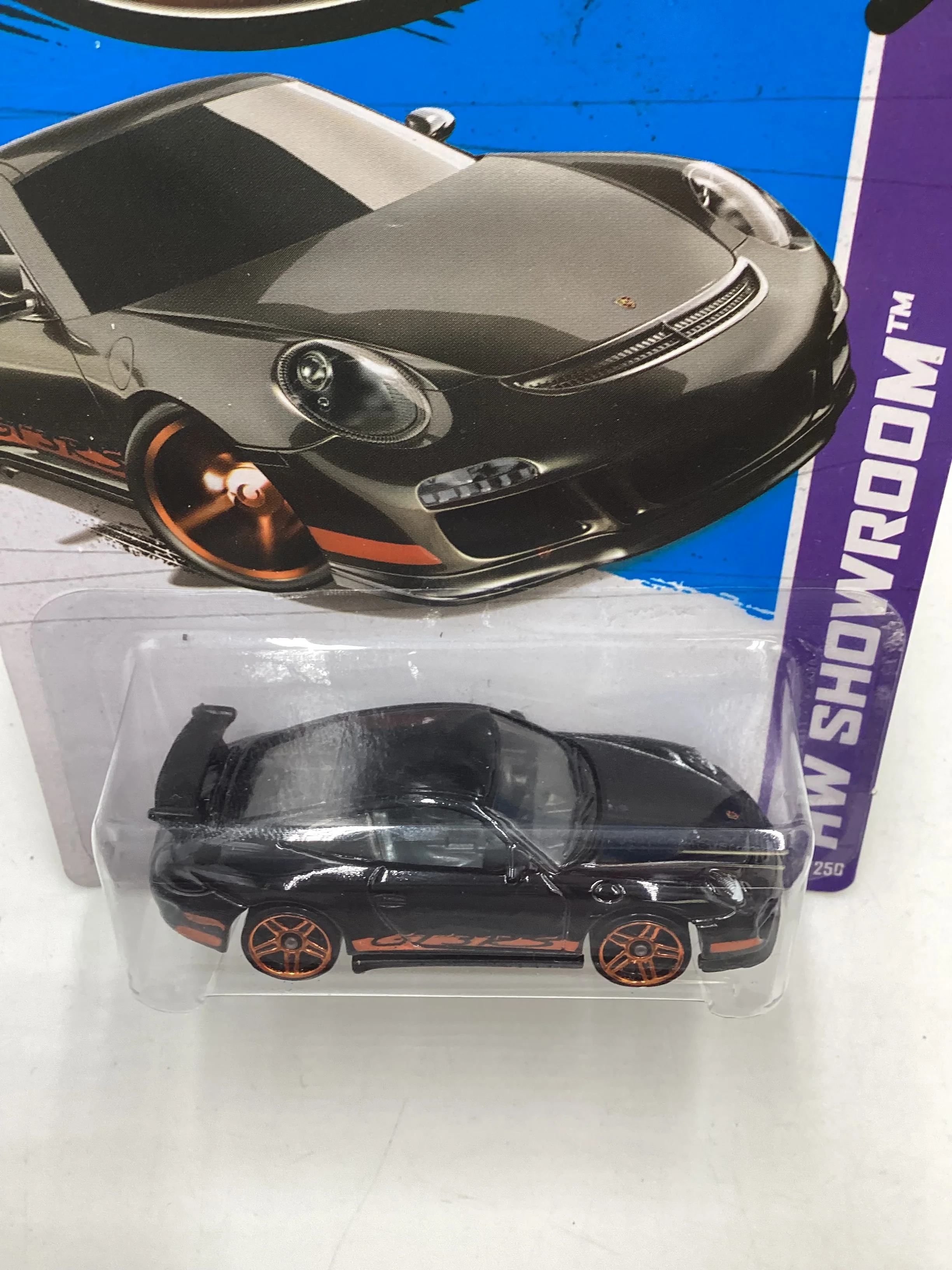 2013 Hot Wheels #157 Porsche 911 GT3 RS Black 99B - Image 6