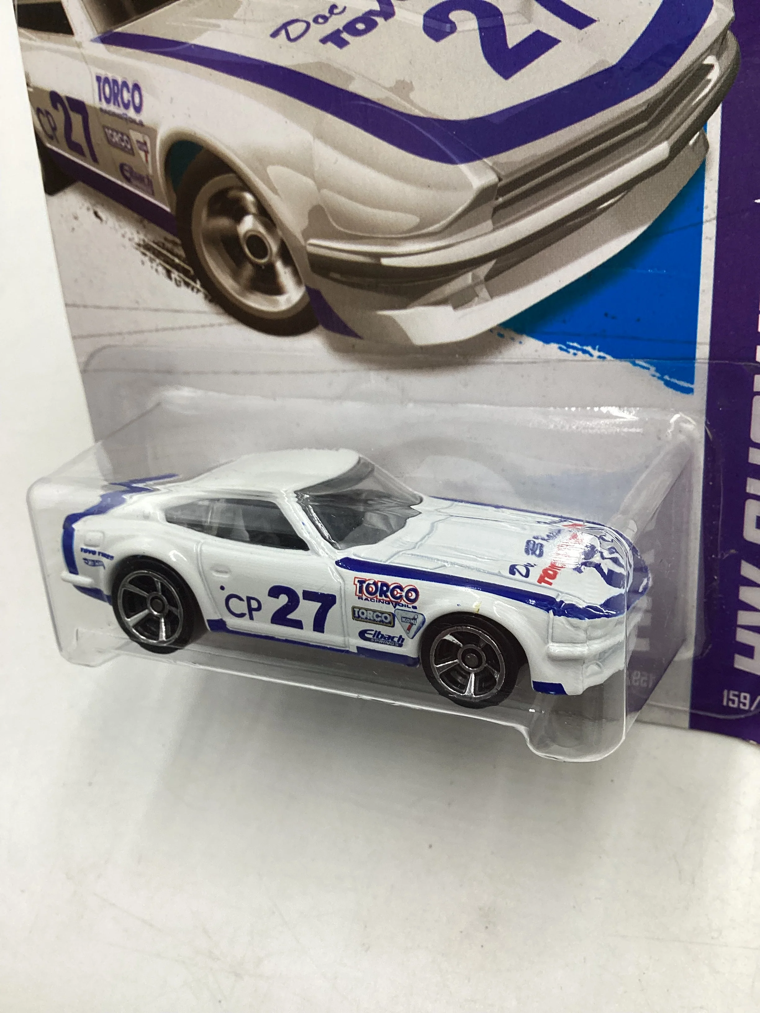 2013 Hot Wheels #159 Datsun 240Z White 88B - Image 4