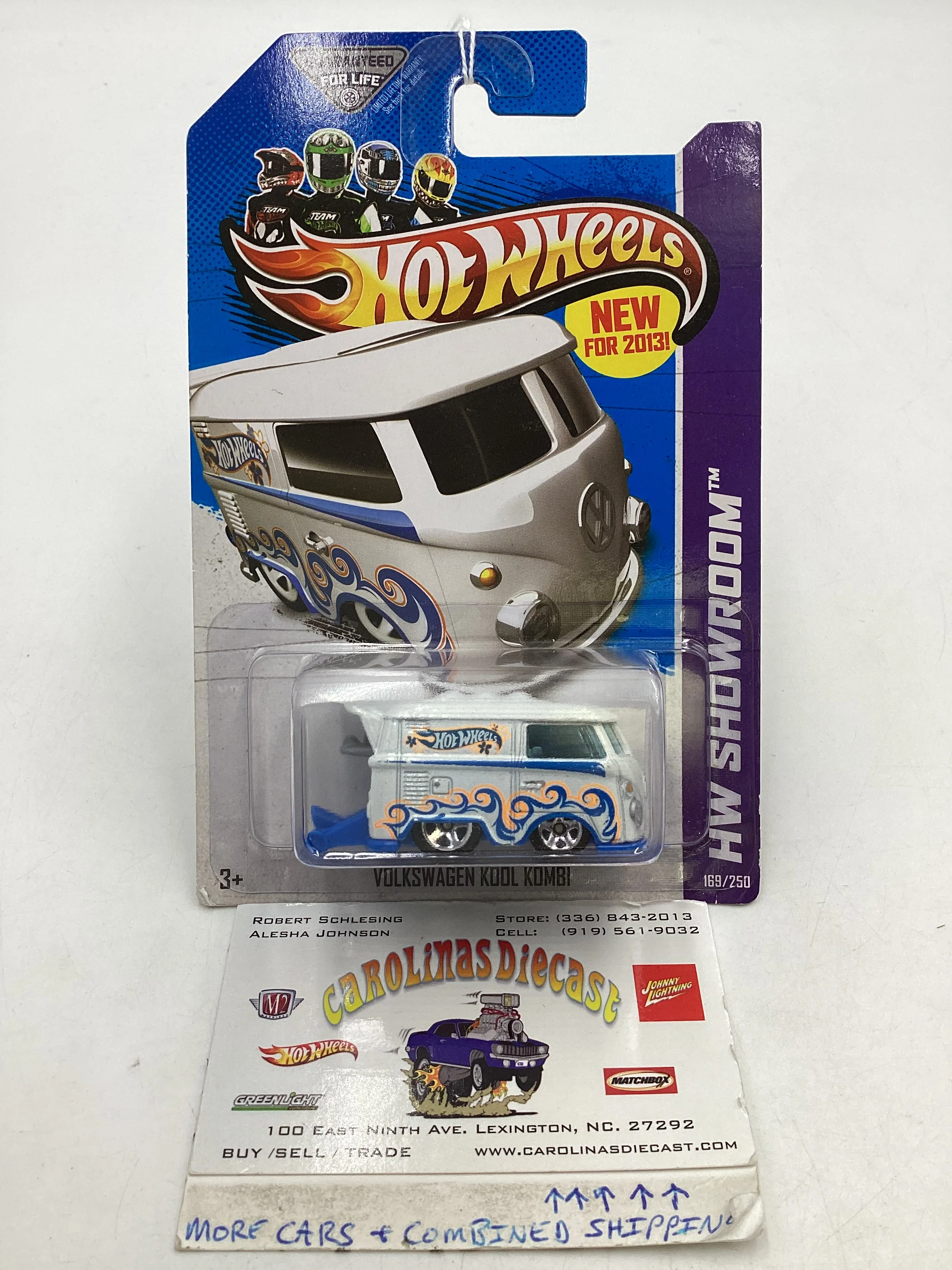 2013 Hot Wheels #169 Volkswagen Kool Kombi White