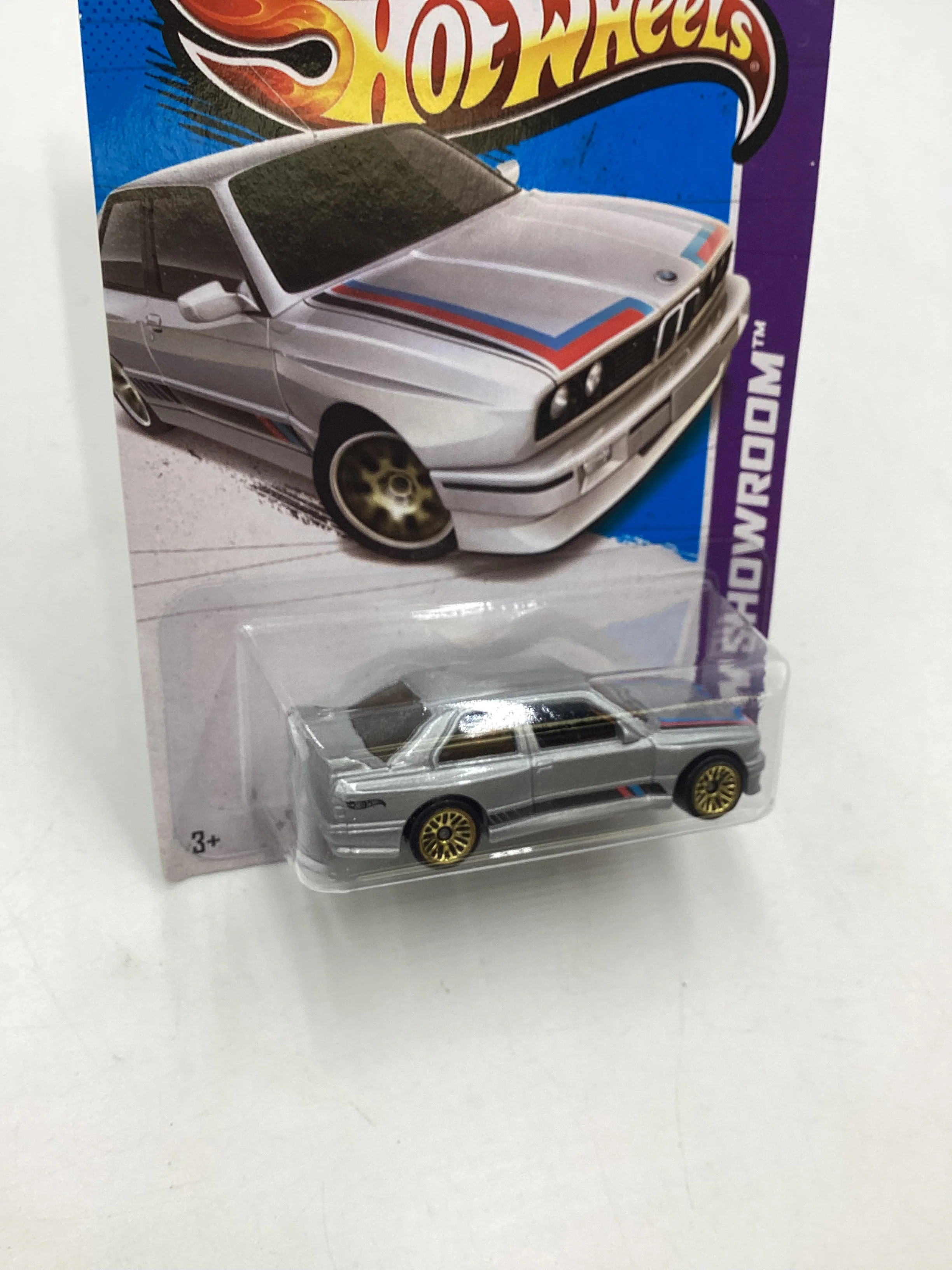 2013 Hot Wheels #172 HW Showroom 92 BMW M3 Silver 109H - Image 5