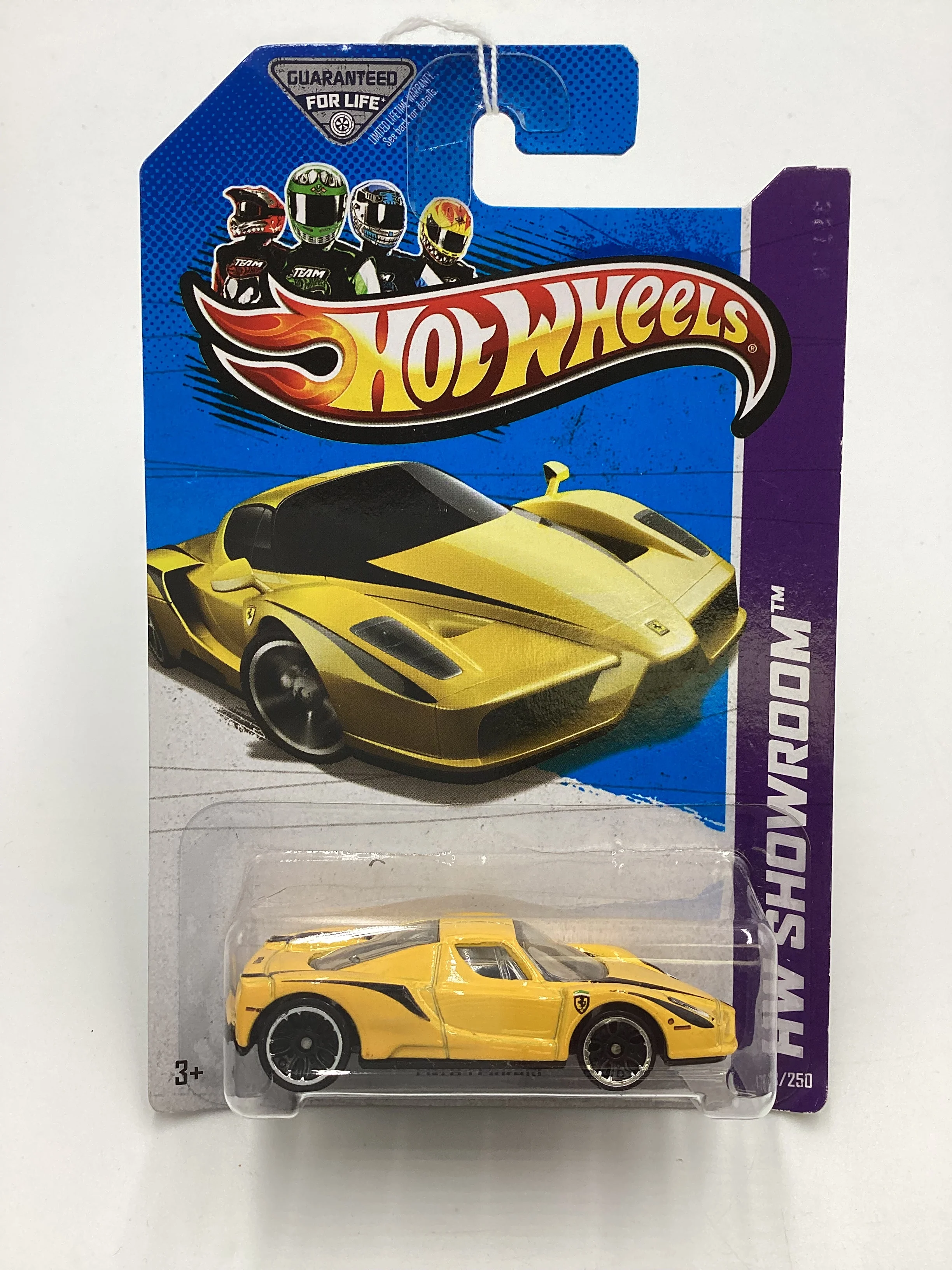 2013 Hot Wheels #178 Enzo Ferrari Yellow SR - Image 2