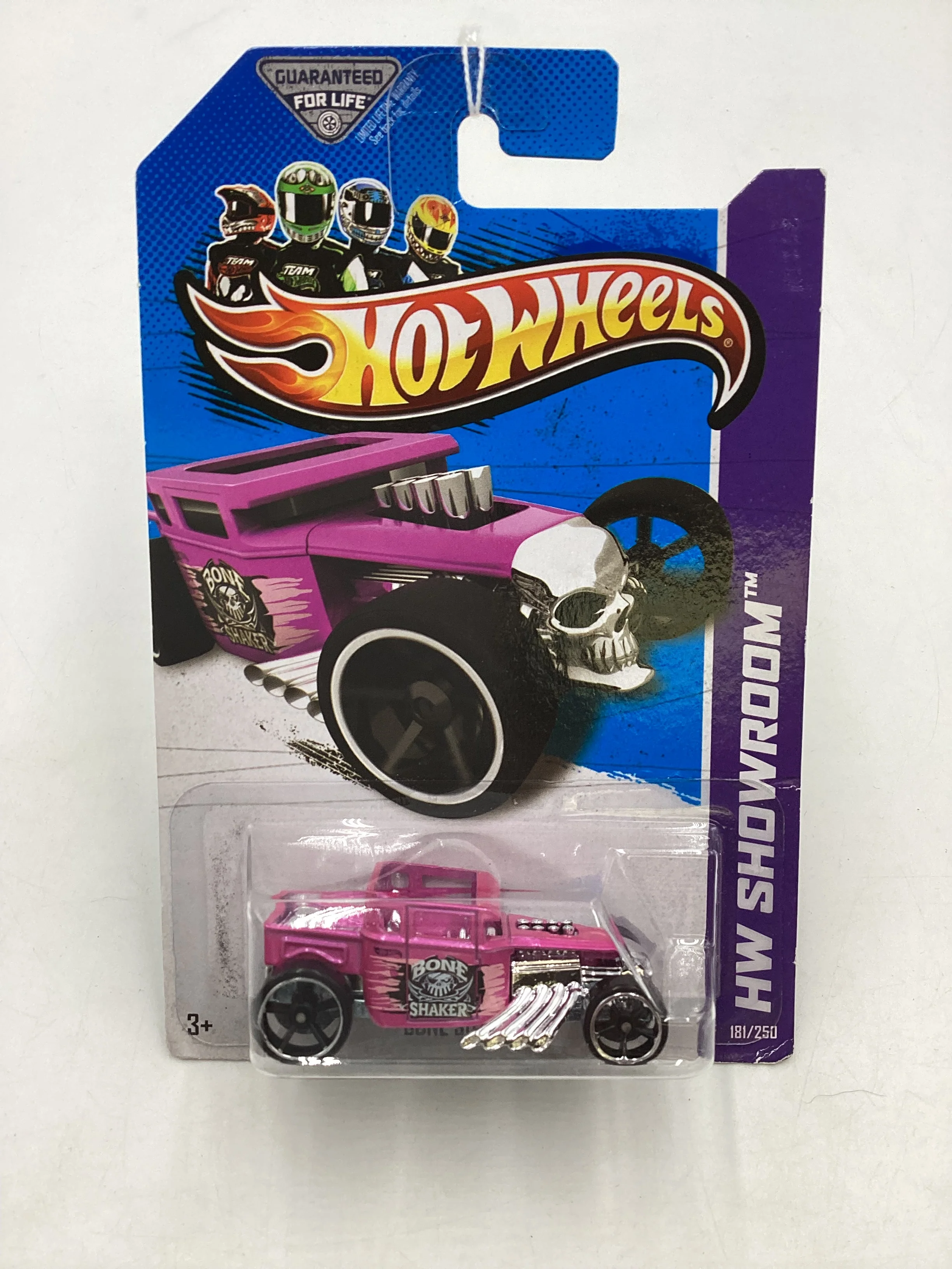 2013 Hot Wheels #181 Bone Shaker Pink 57B - Image 2