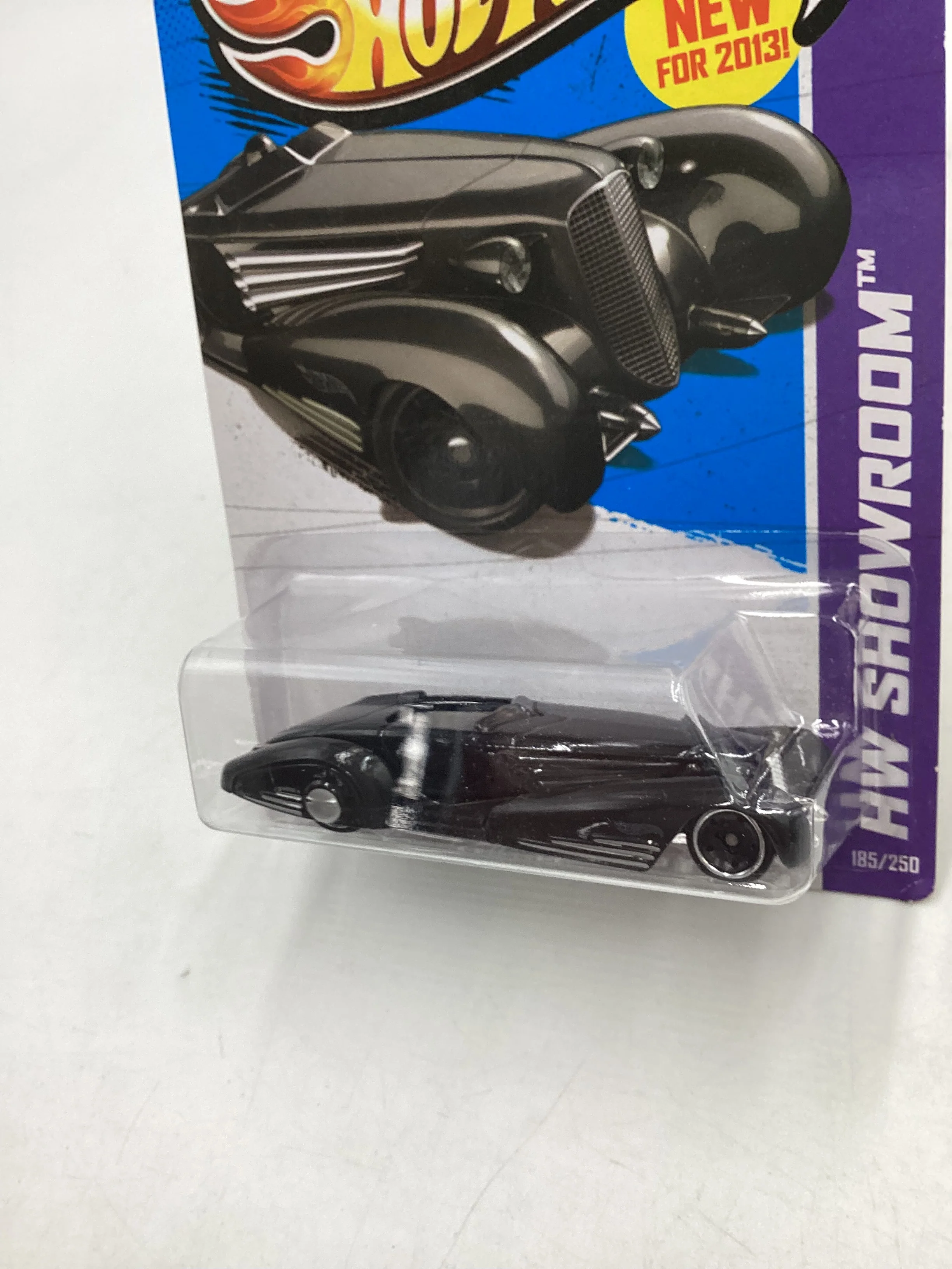 2013 Hot Wheels #185 Custom Cadillac Fleetwood Black 66H - Image 4