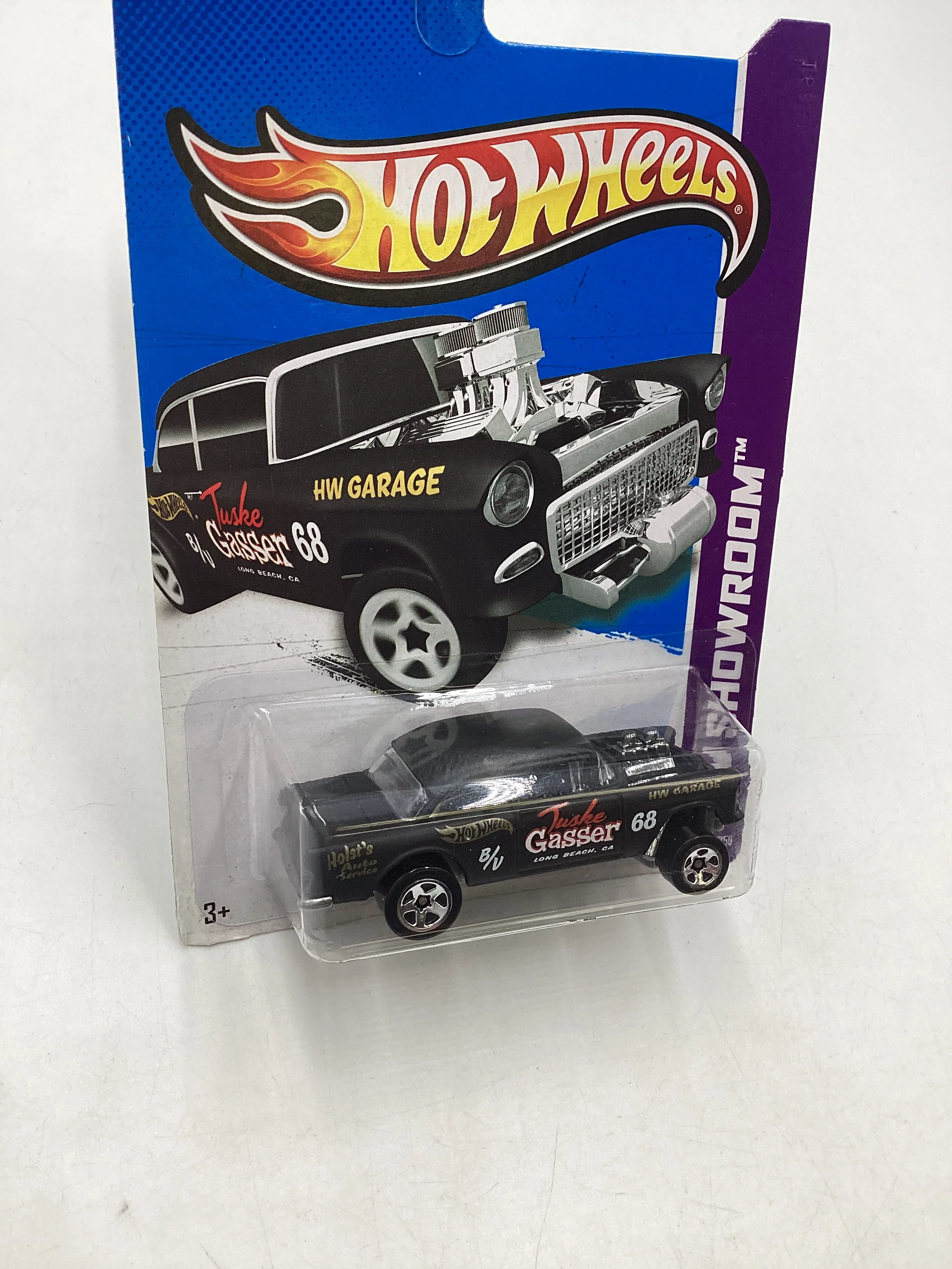 2013 Hot Wheels #190 55 Chevy Bel Air Gasser Black 10A - Image 4