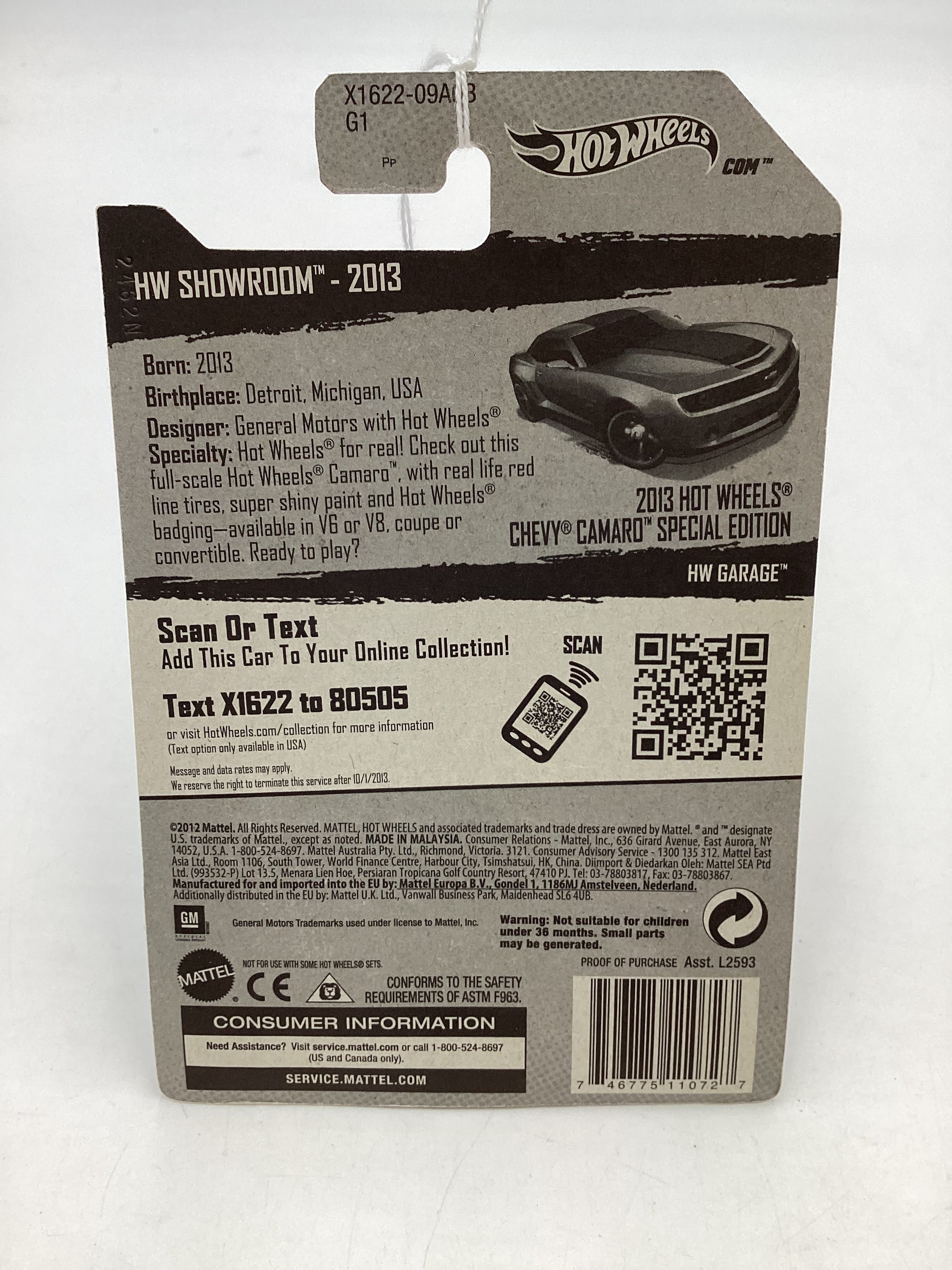 2013 Hot wheels #194 2013 Hot Wheels Chevy Camaro Special Edition 13C - Image 7
