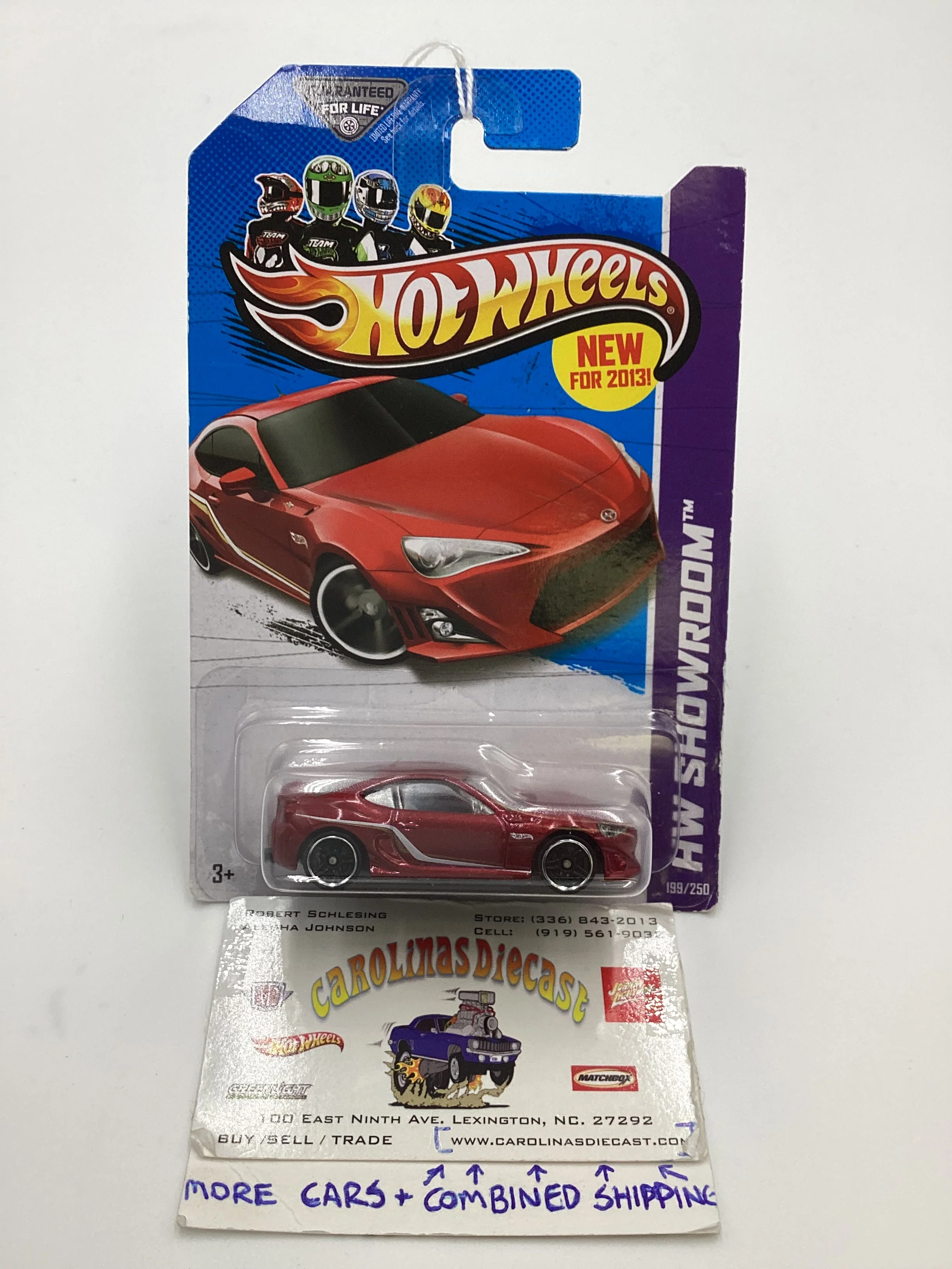 2013 Hot Wheels #199 Scion FR-S Red