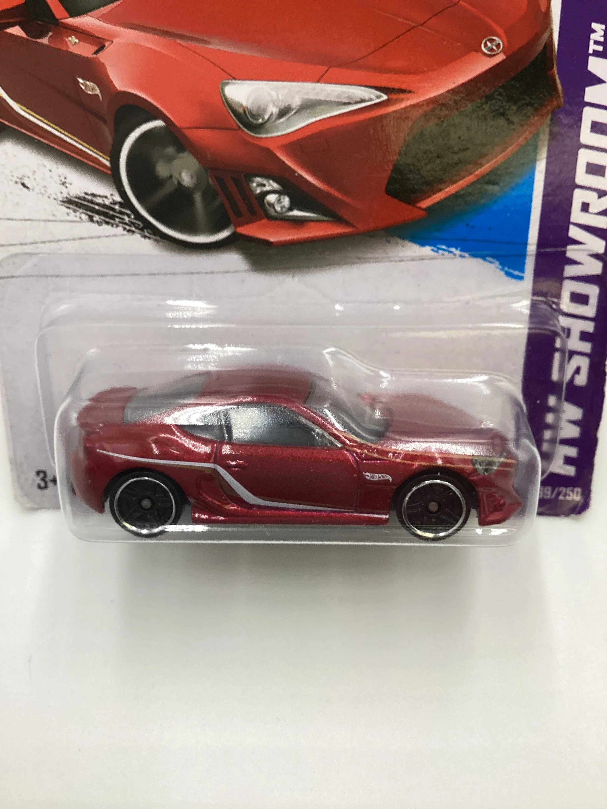 2013 Hot Wheels #199 Scion FR-S Red - Image 3