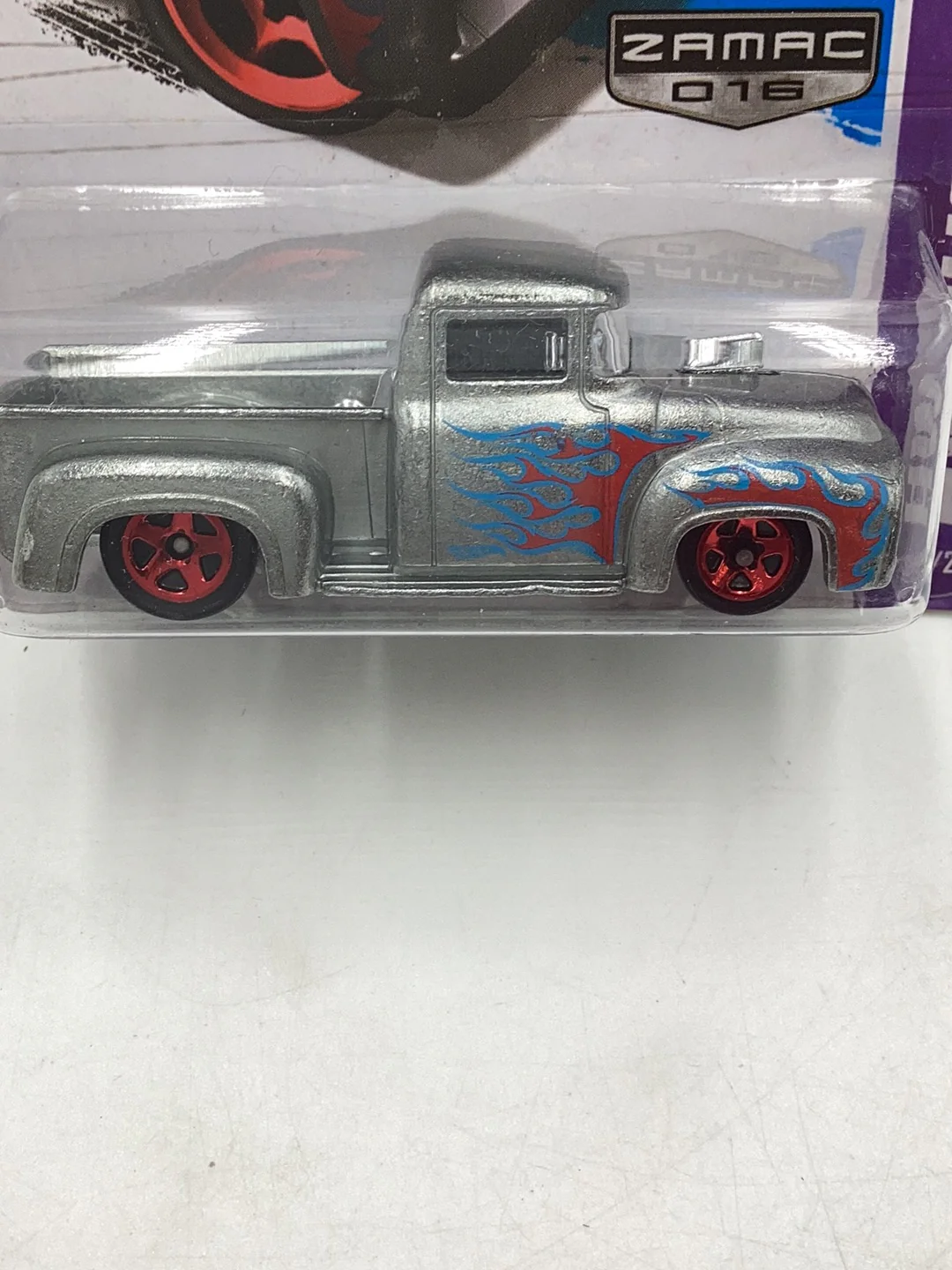 2013 Hot Wheels #211 Custom 56 Ford F-100 Zamac #16 - Image 3