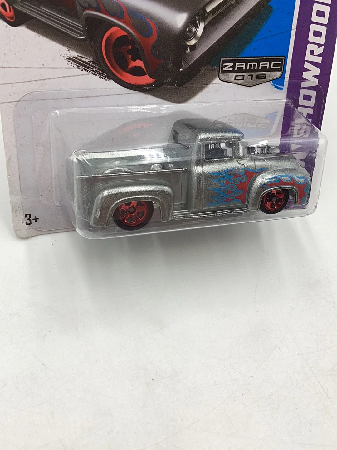 2013 Hot Wheels #211 Custom 56 Ford F-100 Zamac #16 - Image 4