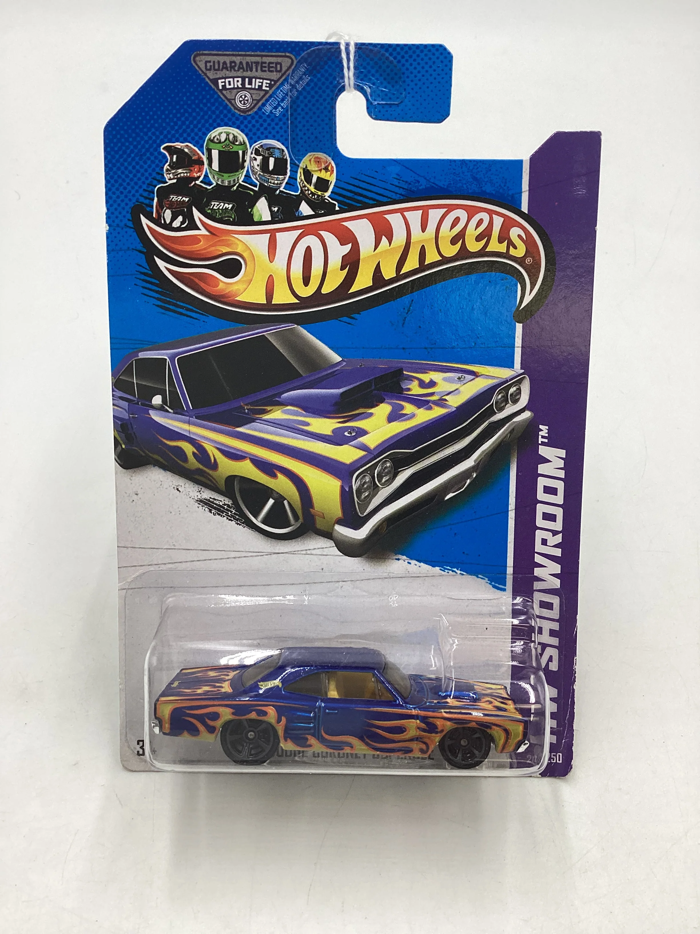 2013 Hot Wheels #212 69 Dodge Coronet Superbee Blue 59F - Image 2
